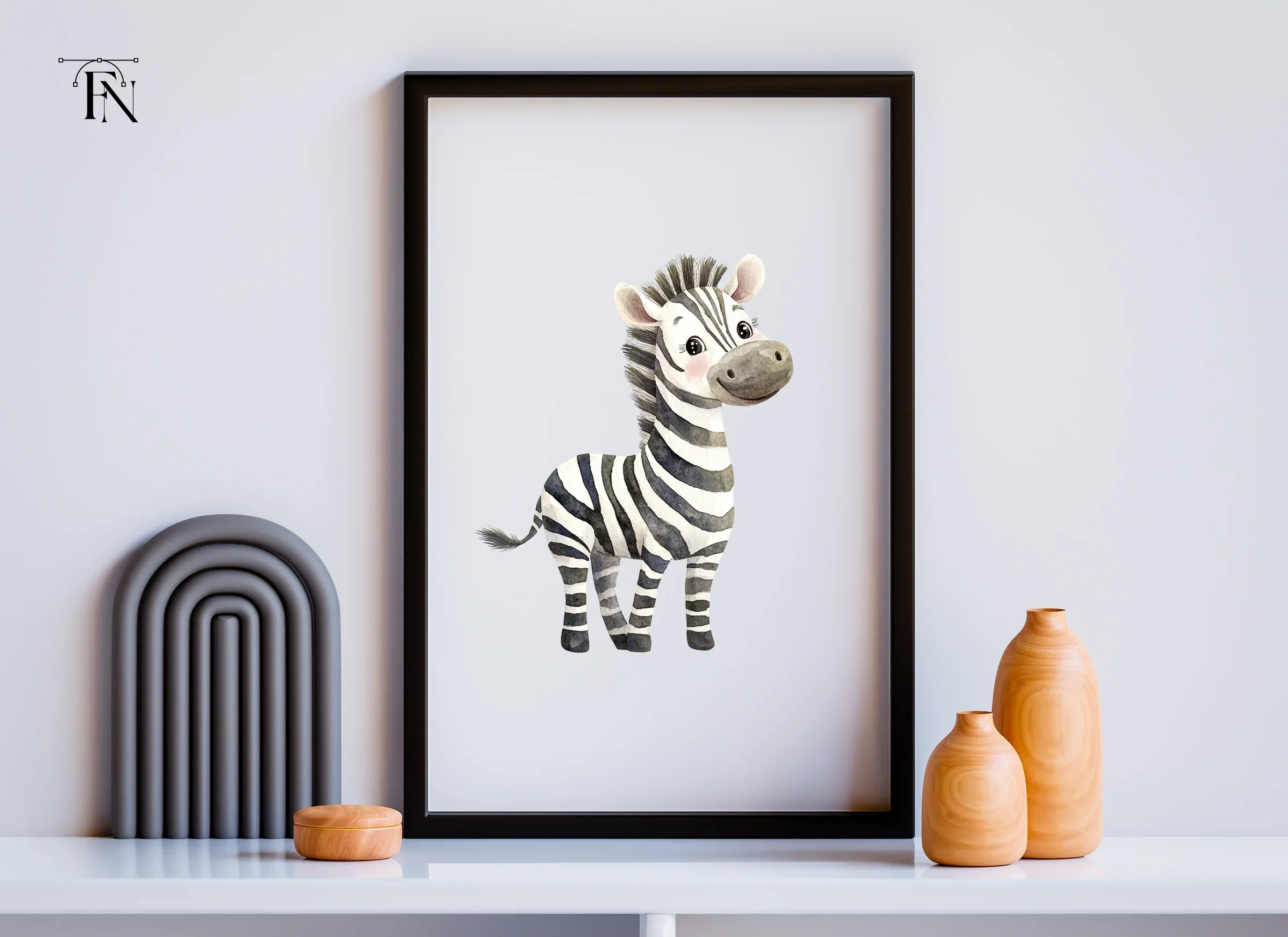 Playful Baby Zebra Clipart Bundle - Image 3