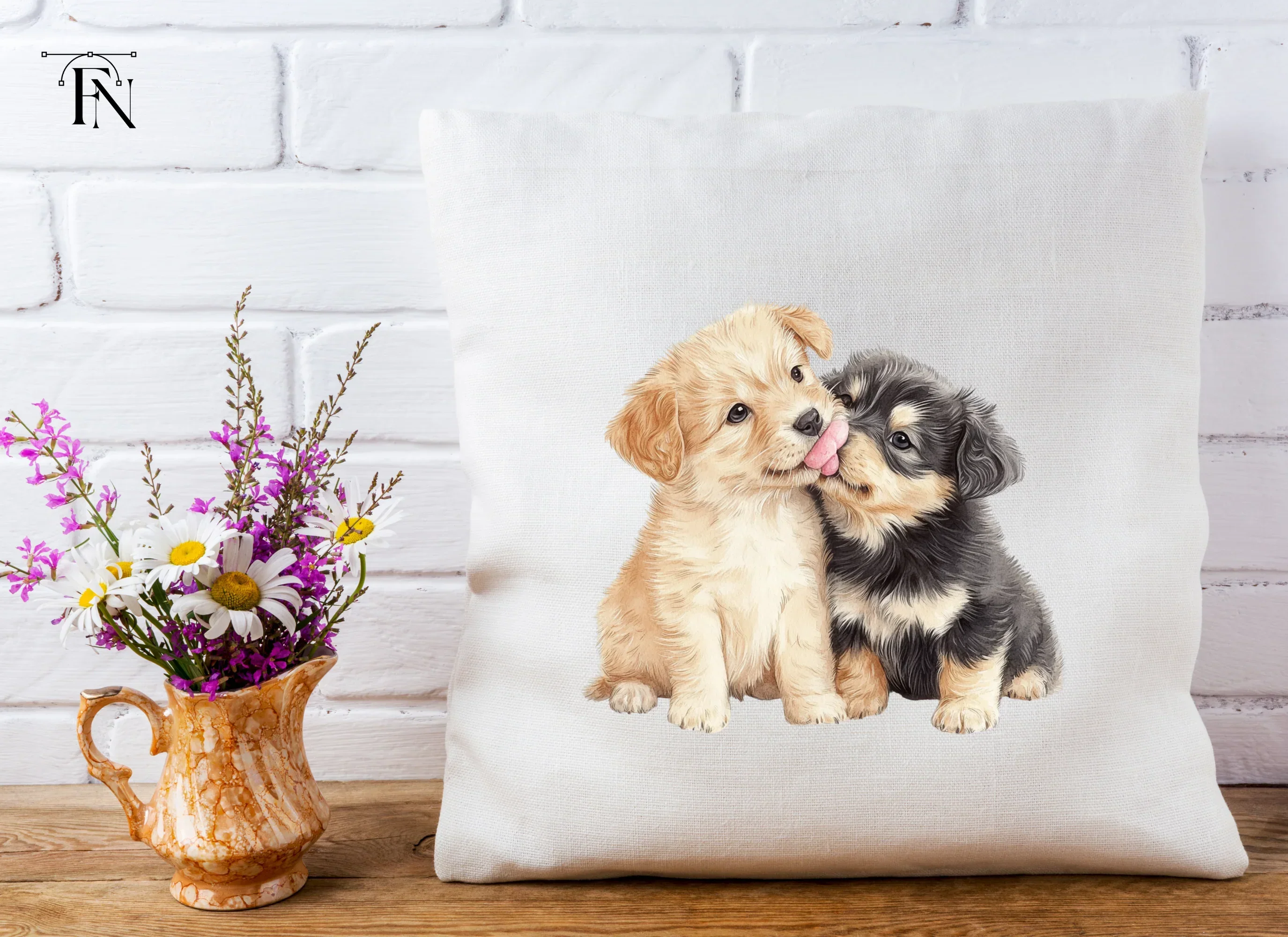 Playful Puppy Kisses Clipart Bundle - Image 5