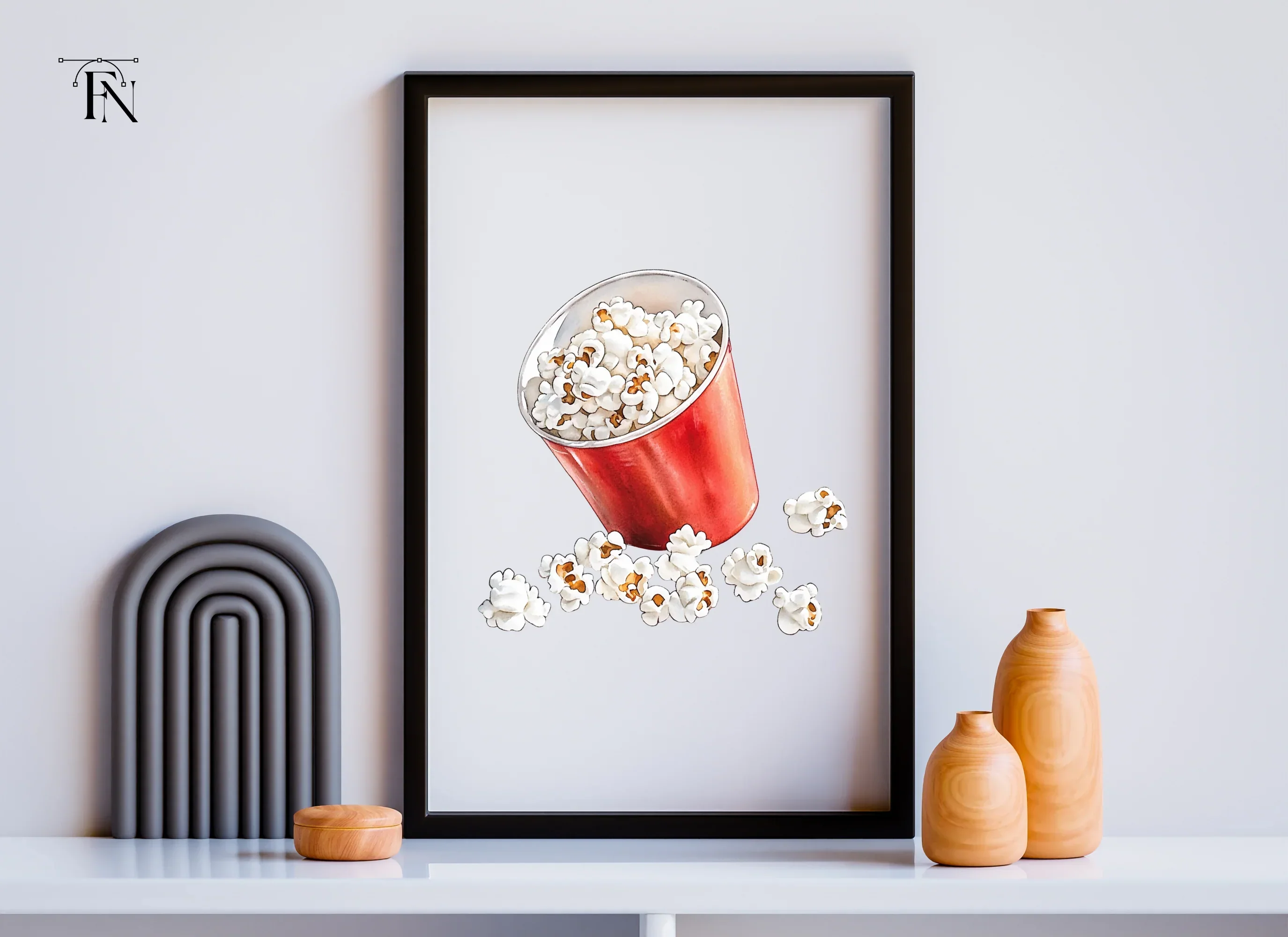 Popcorn Buckets Clipart Bundle - Image 6