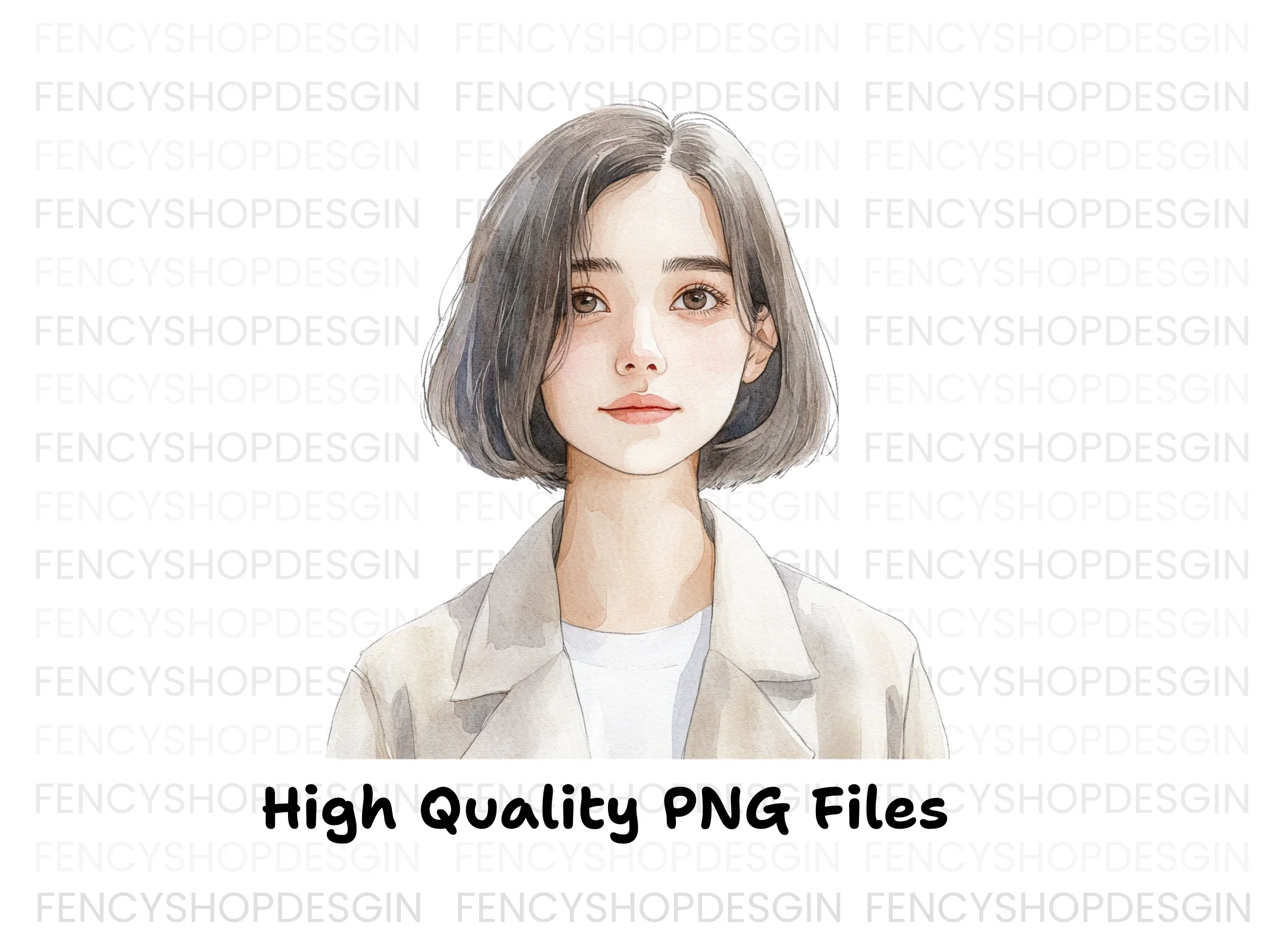 Portrait of Woman Clipart Bundle - Image 3