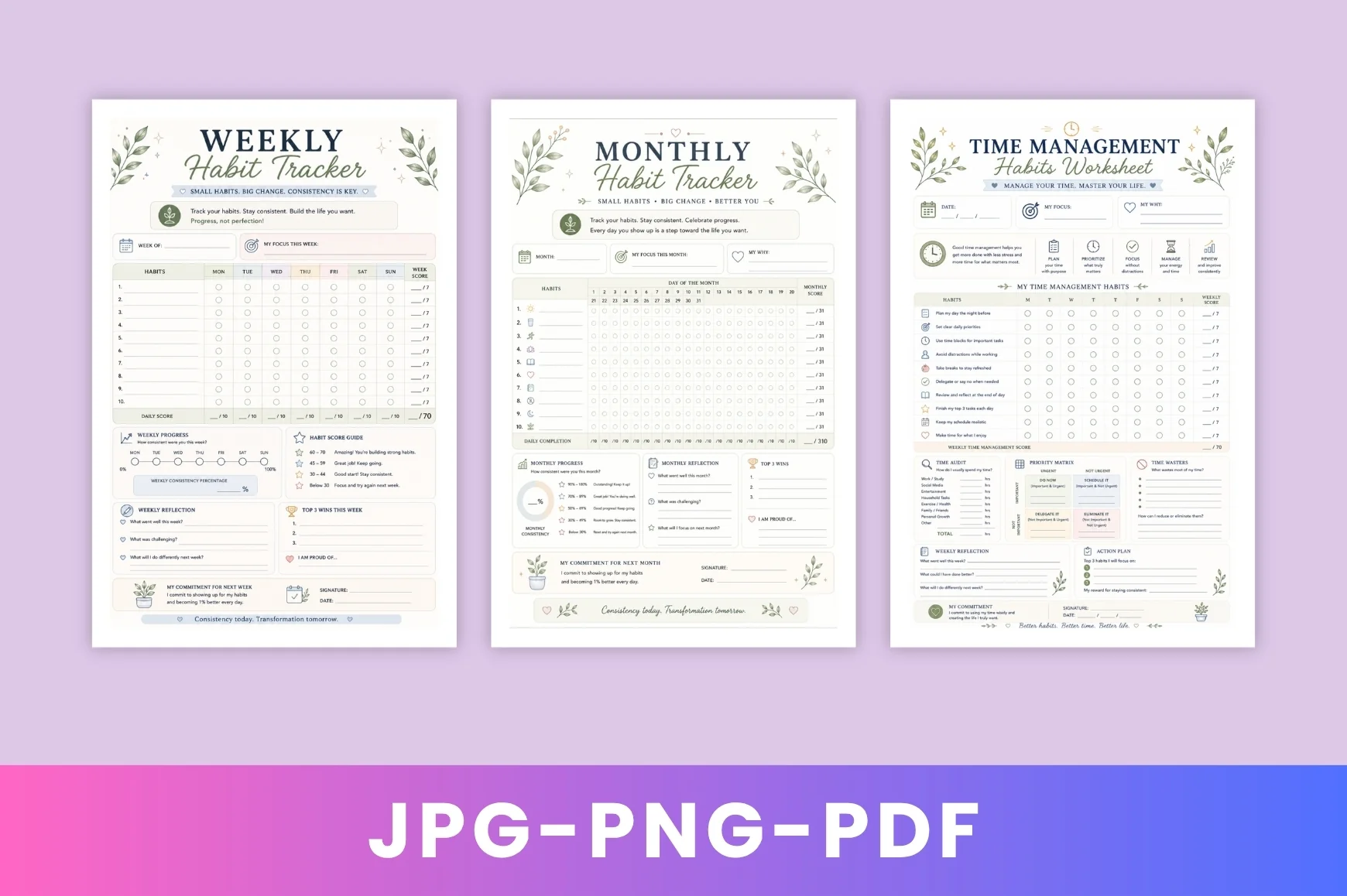 Positive Habits Transformation Planner - Image 2