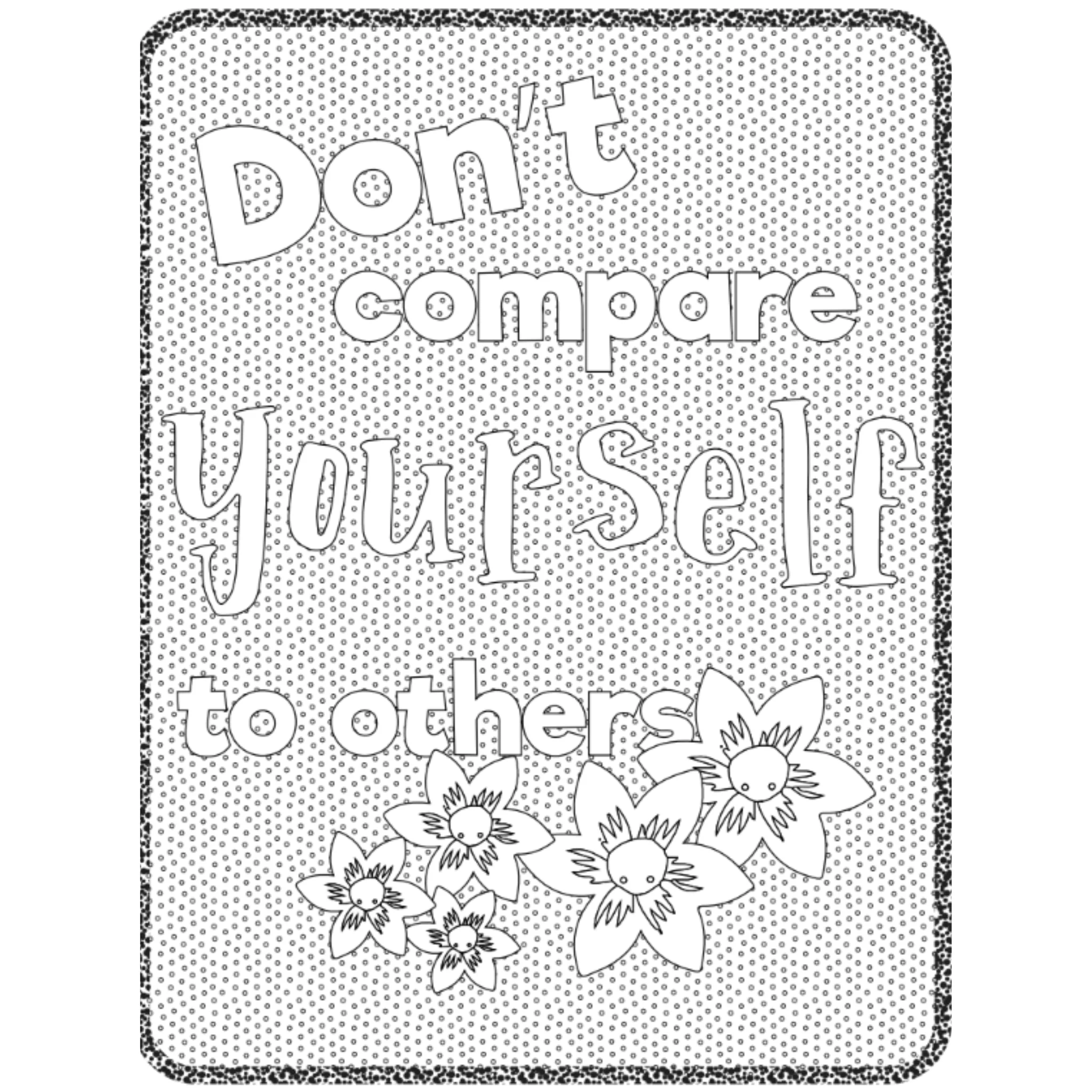 Positive Mindfulness Quote Coloring Pages - Image 2