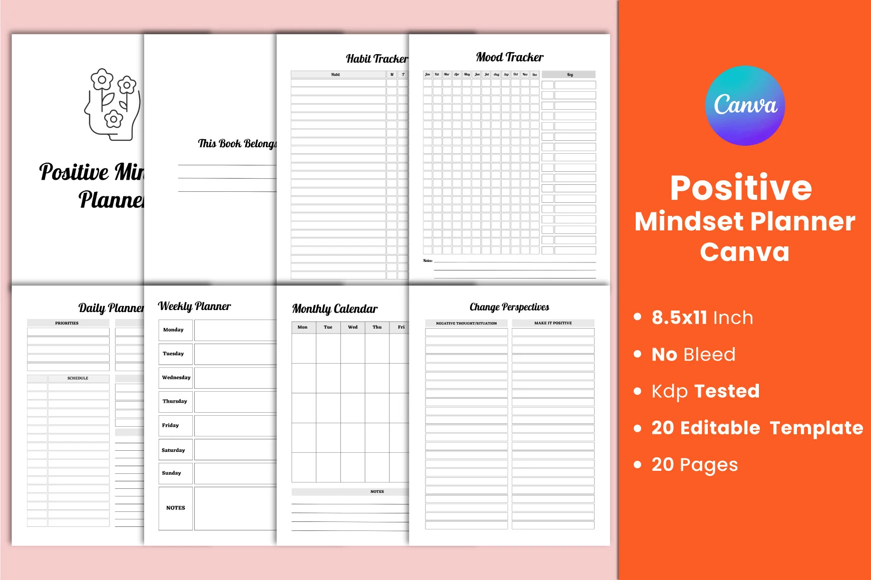 Positive Mindset Planner
