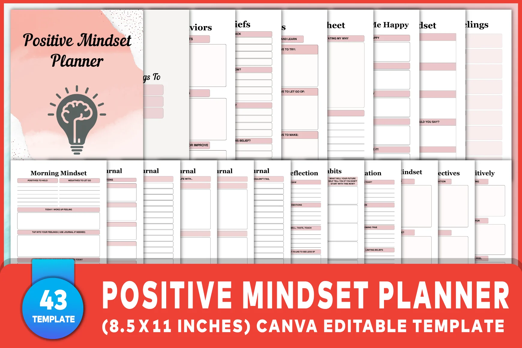 Positive Mindset Planner