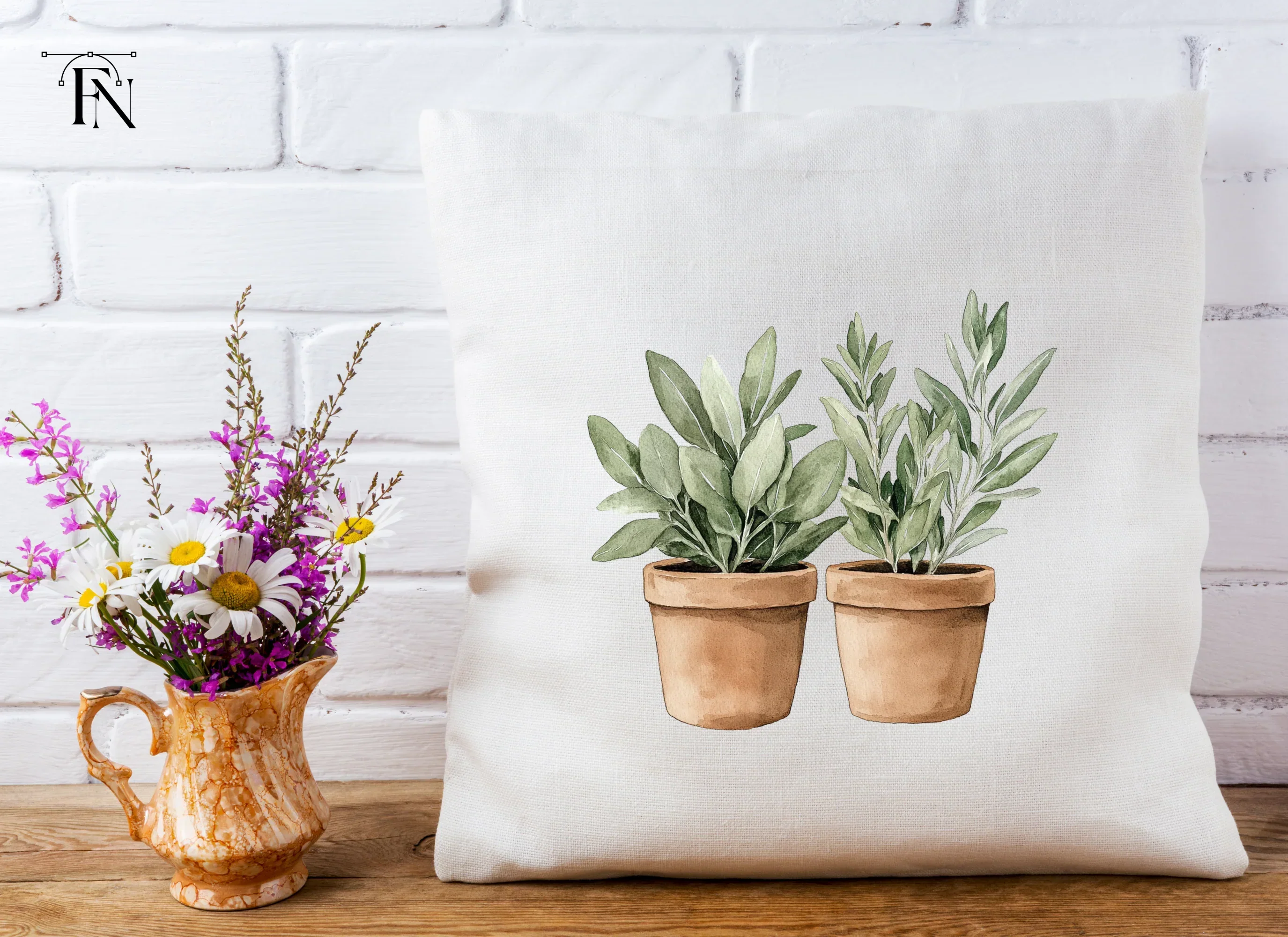 Potted Herbs Clipart Bundle - Image 5