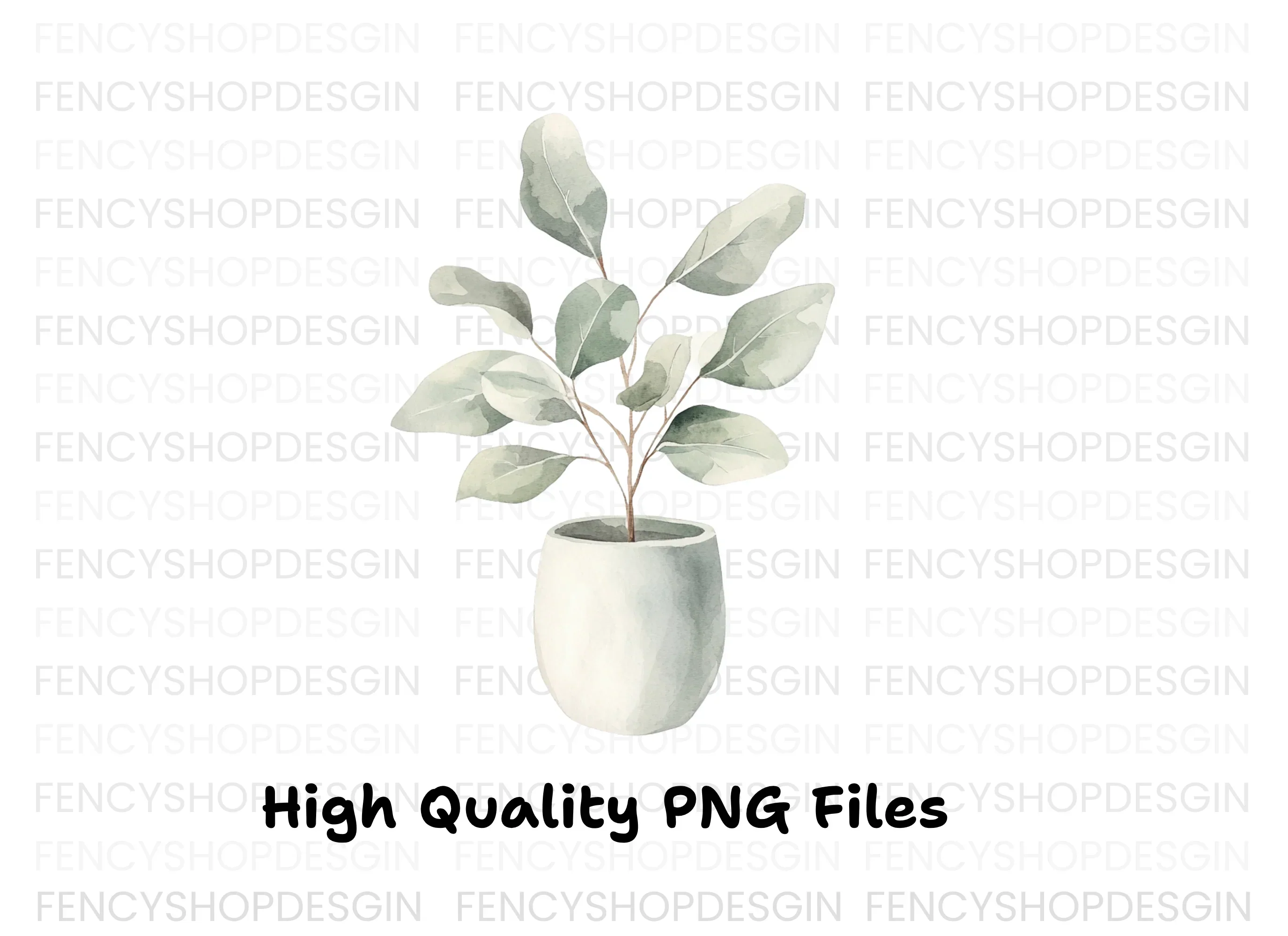 Potted Plant Clipart Bundle - Image 3