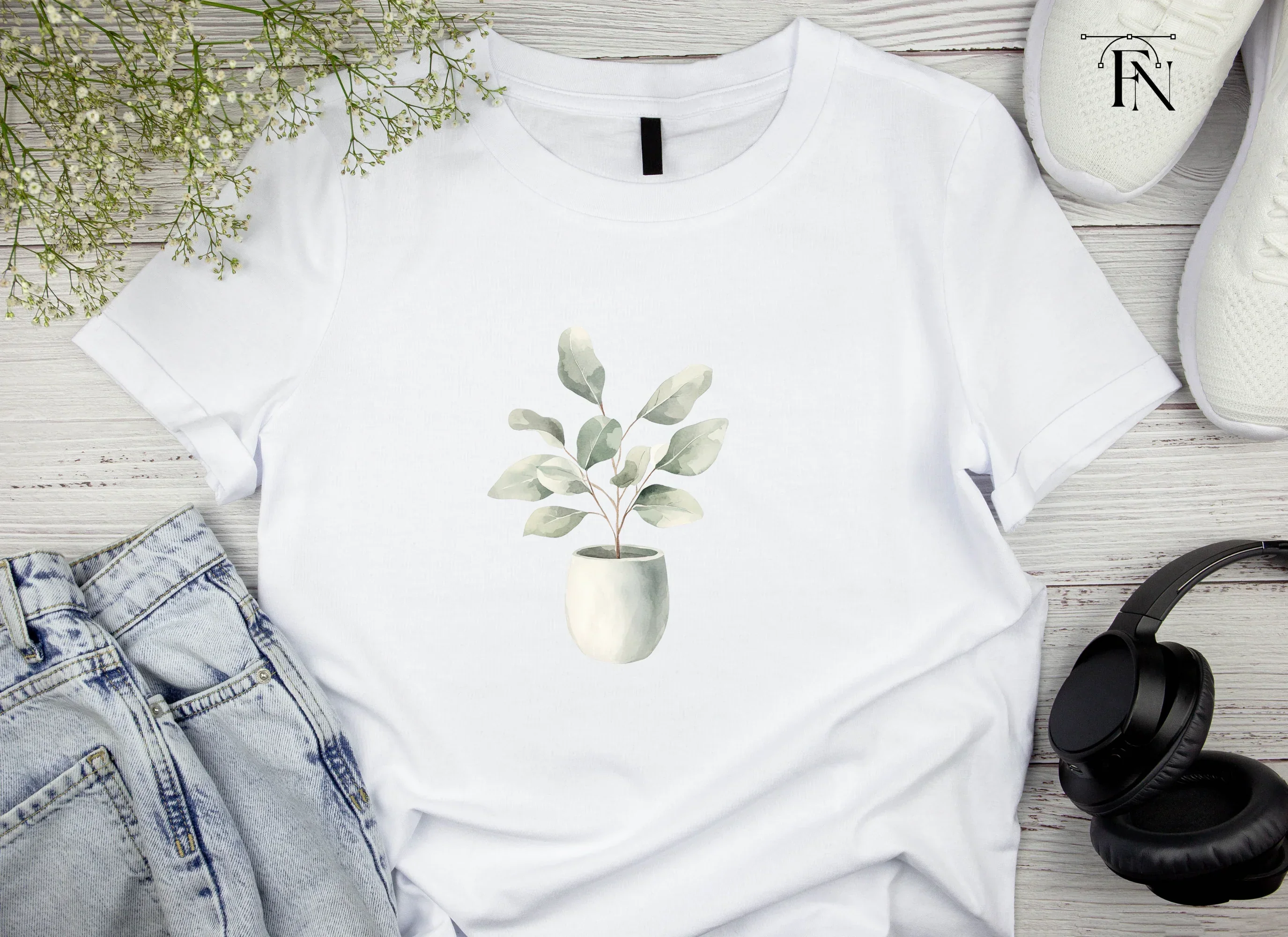Potted Plant Clipart Bundle - Image 4