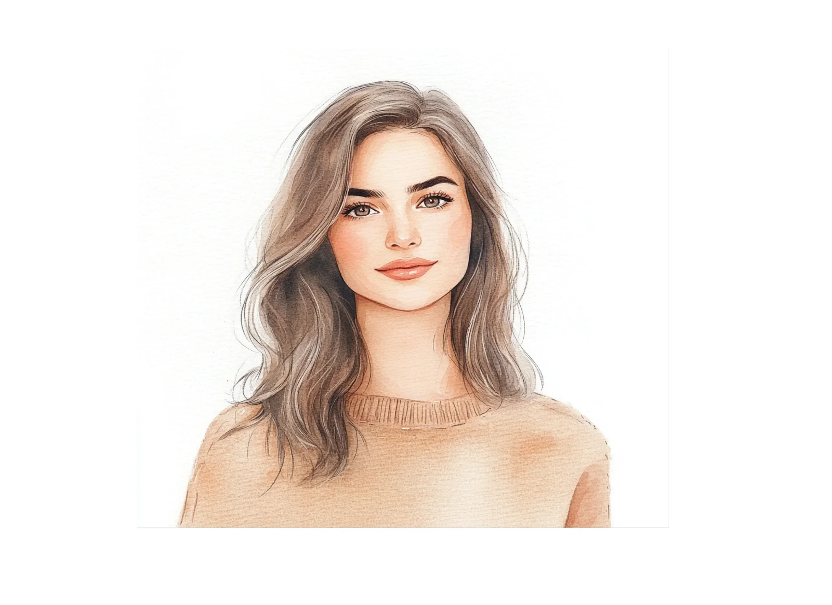 Pretty Women Wavy Hair Clipart Bundle - Image 3