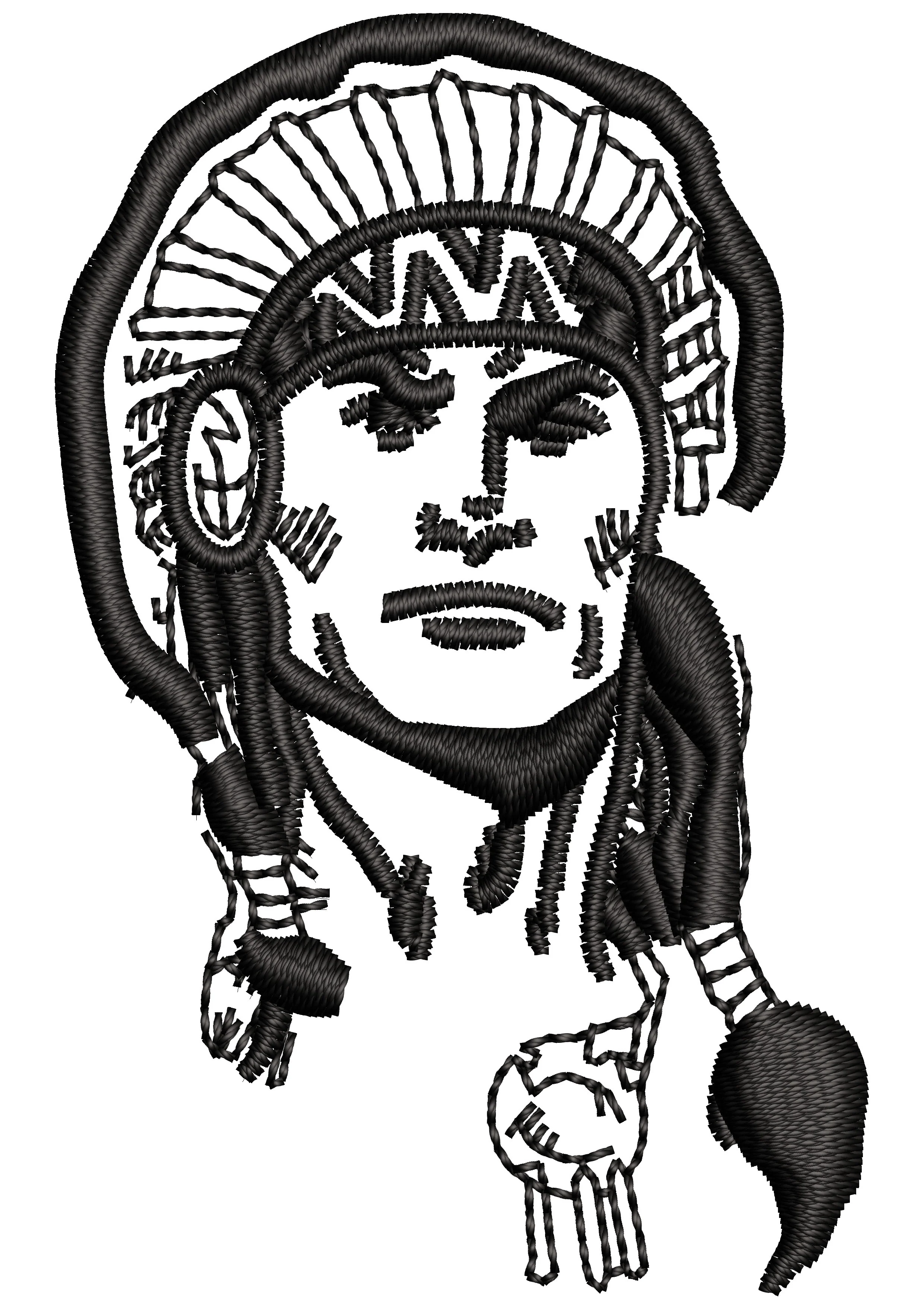 Prince Of Tribe Embroidery Design