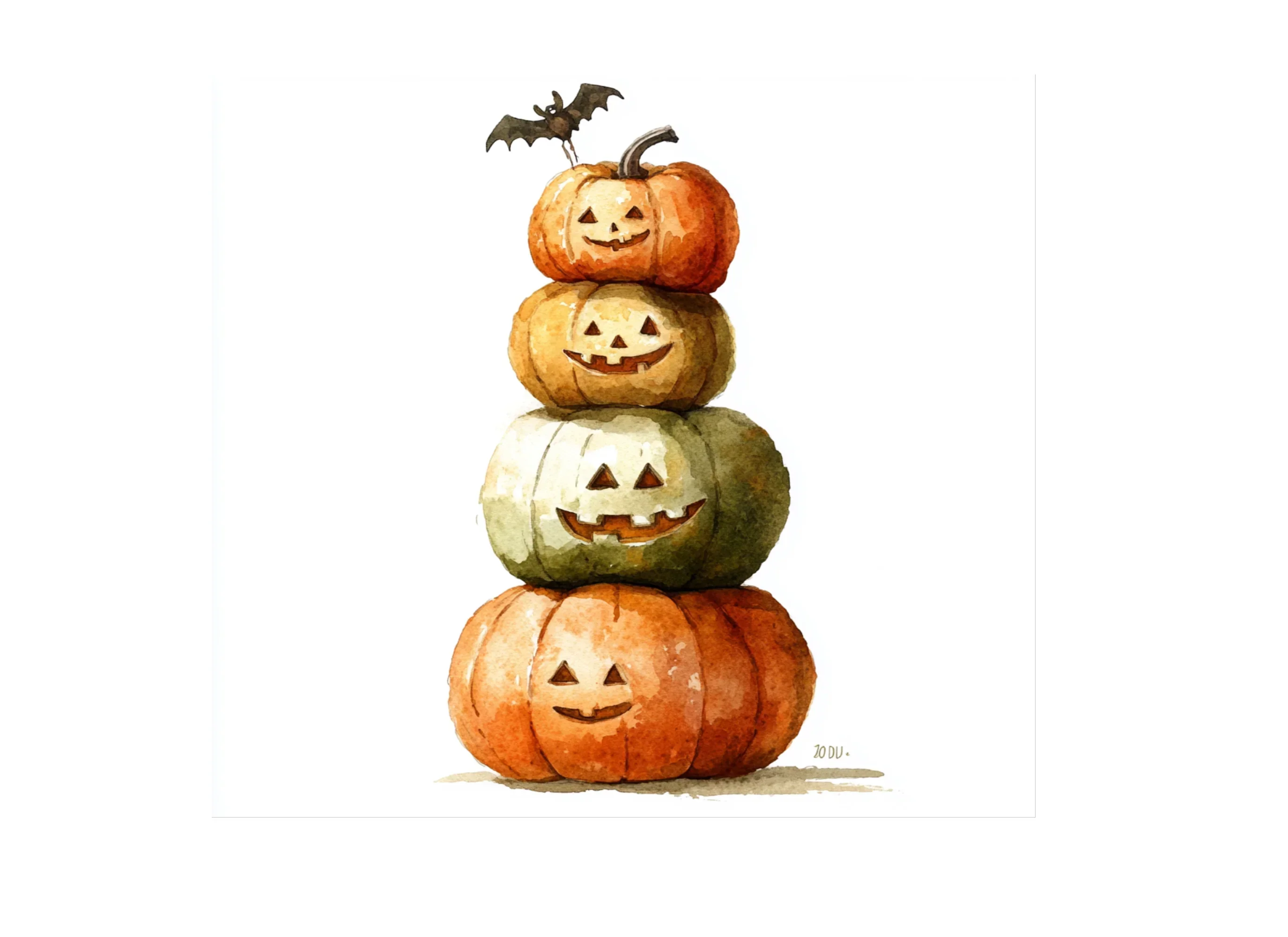 Pumpkin Stacks Clipart Bundle - Image 3