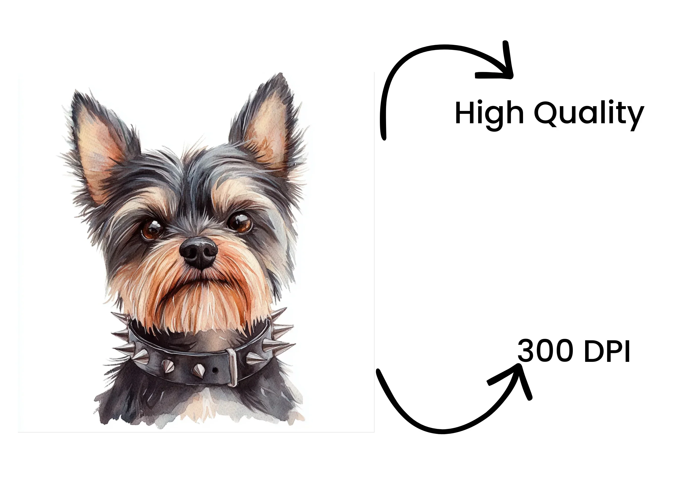Punk Rock Dog Clipart Bundle - Image 4