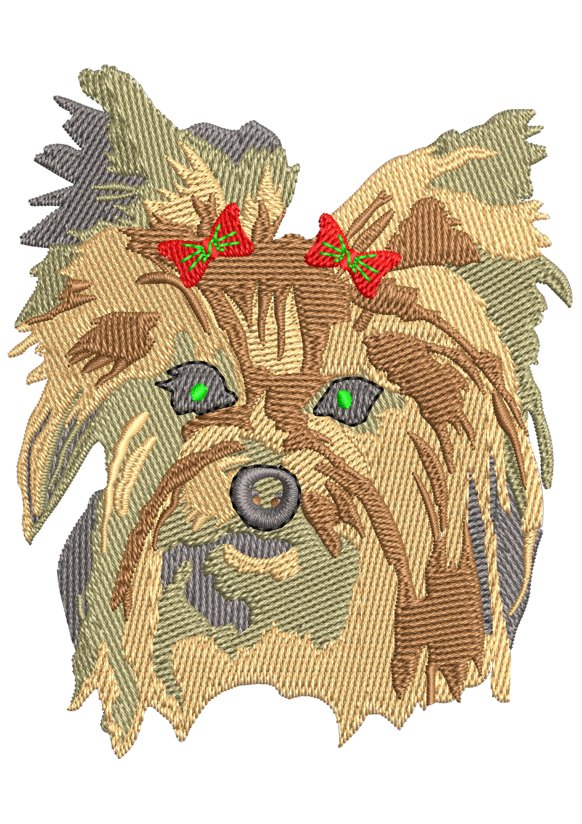 Puppy Head Embroidery Design