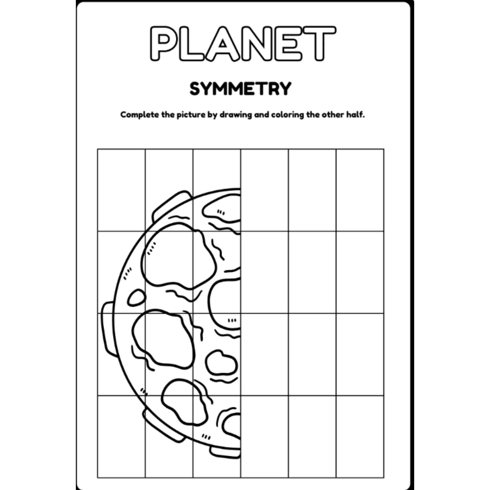 Purple Space Fun Activity Worksheets - Image 2