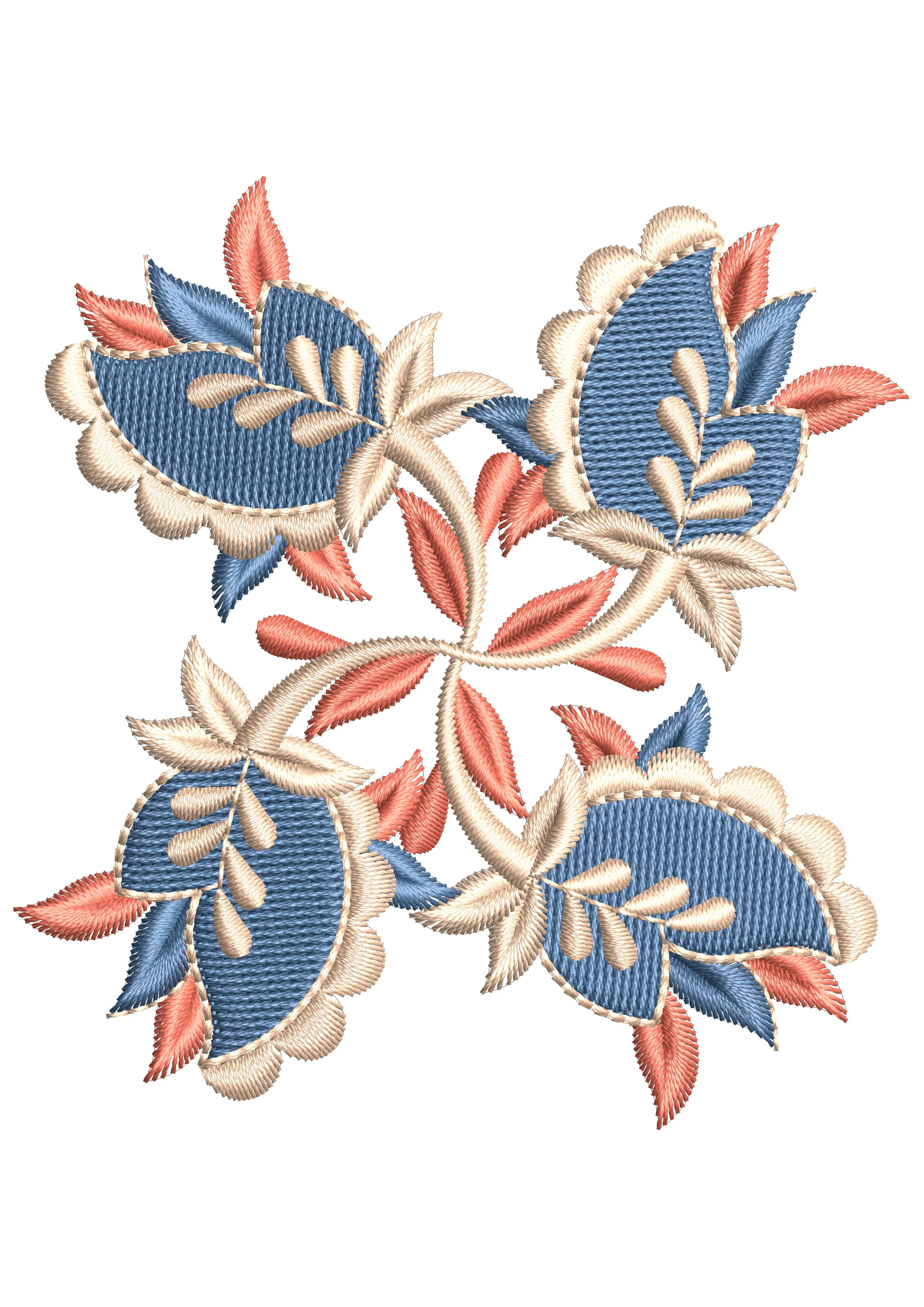 Queen Bunch Embroidery Design