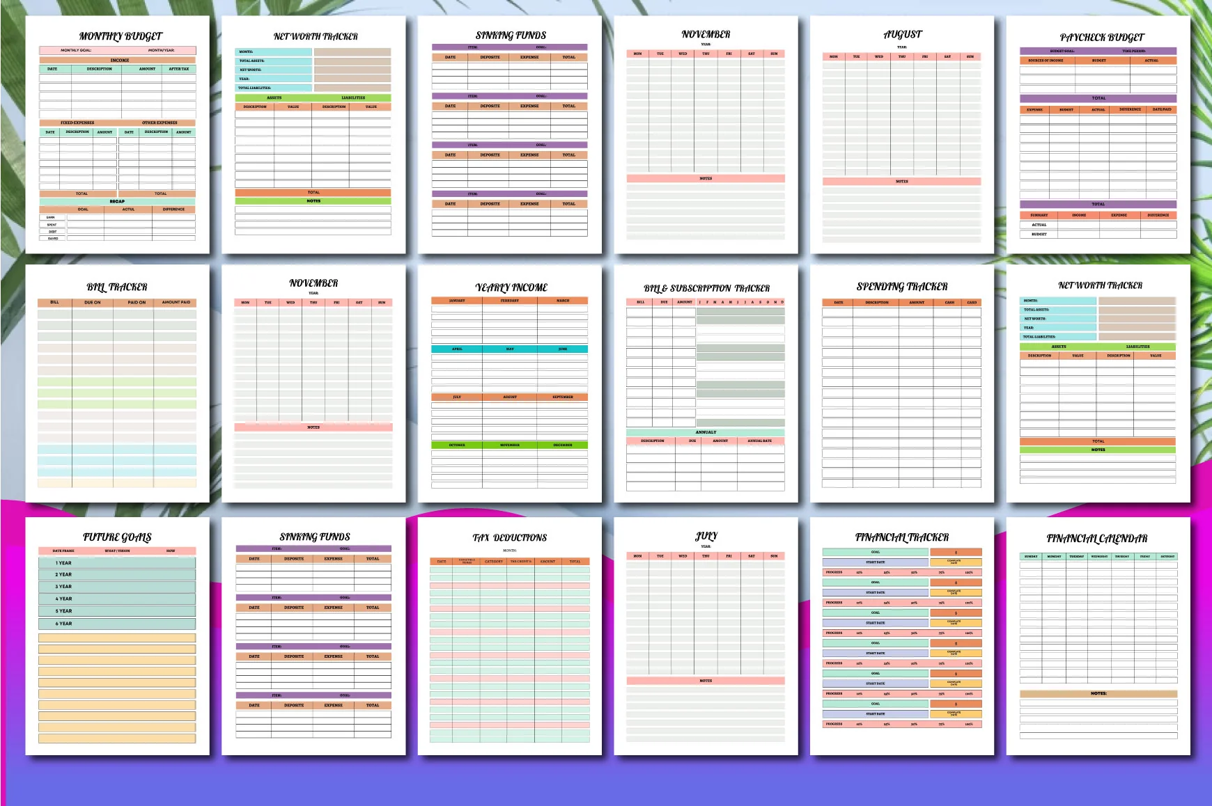 Rainbow Budget Planner - Image 2