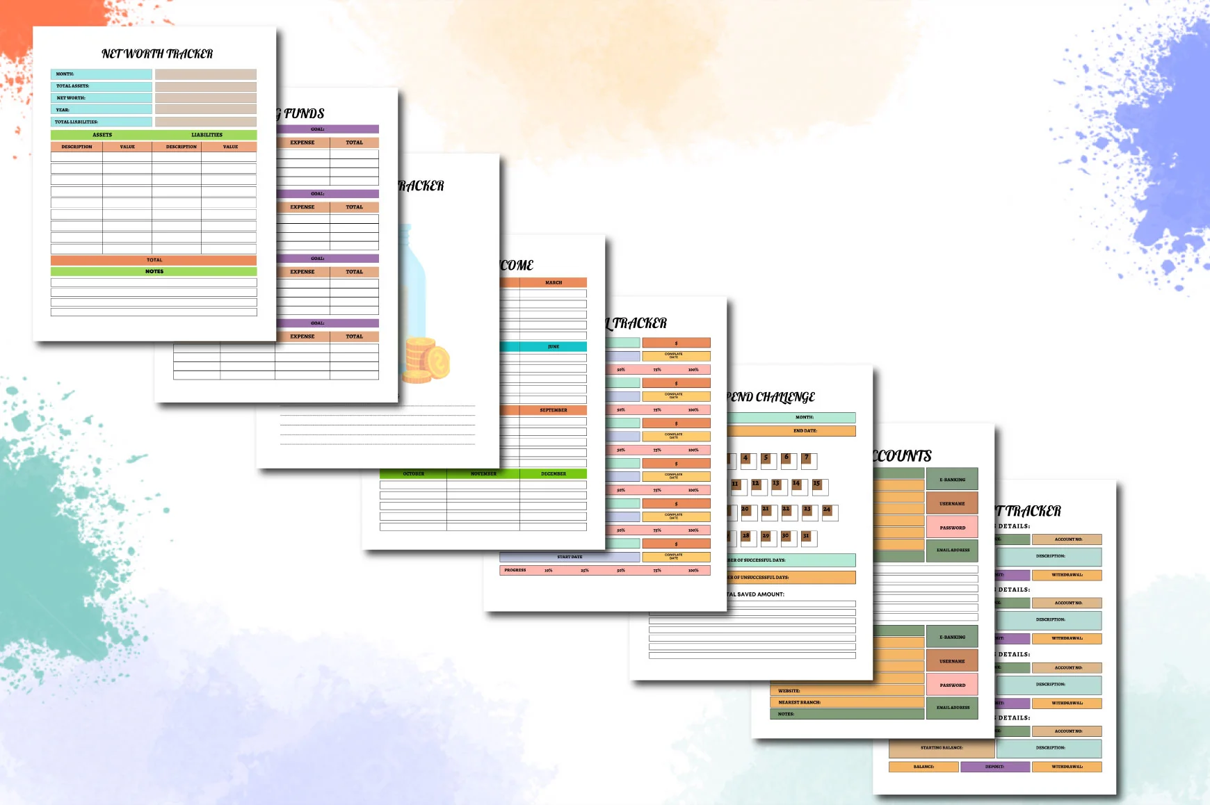 Rainbow Budget Planner - Image 3