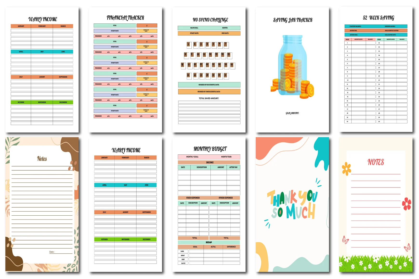 Rainbow Budget Planner - Image 3