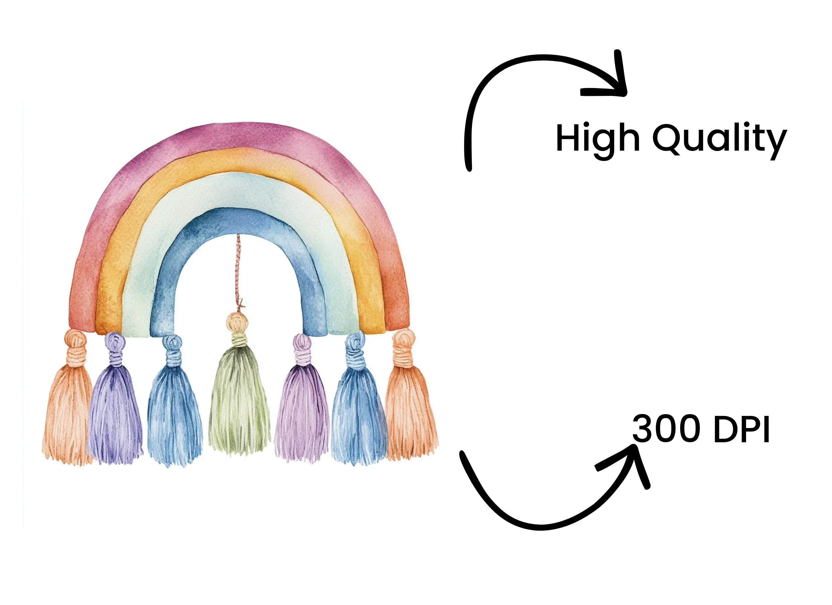 Rainbow Clipart Bundle - Image 4