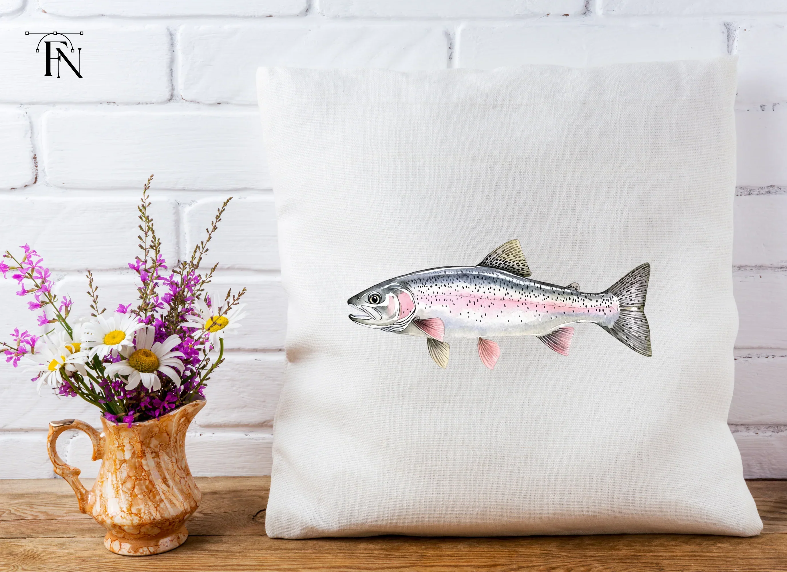 Rainbow Trout Fish Clipart Bundle - Image 5