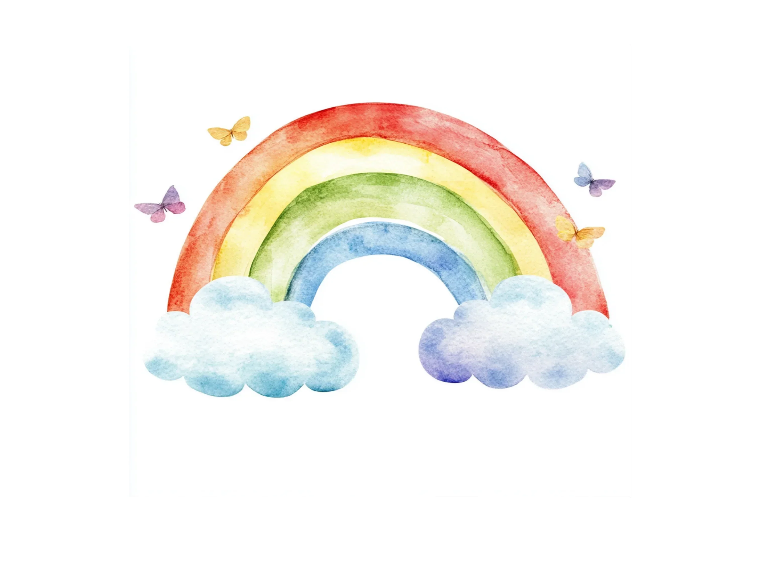 Rainbows and Clouds Clipart Bundle - Image 2