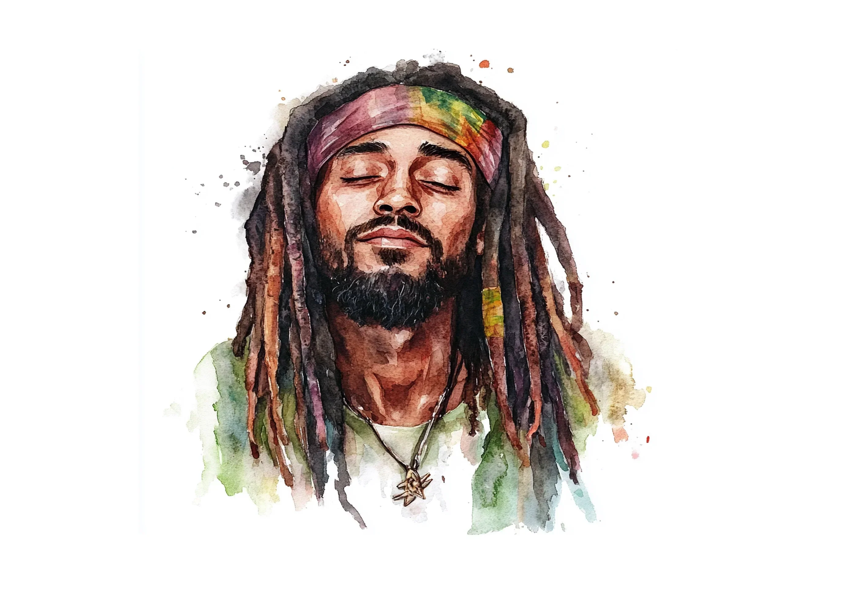 Rastafarian Men Clipart Bundle - Image 2