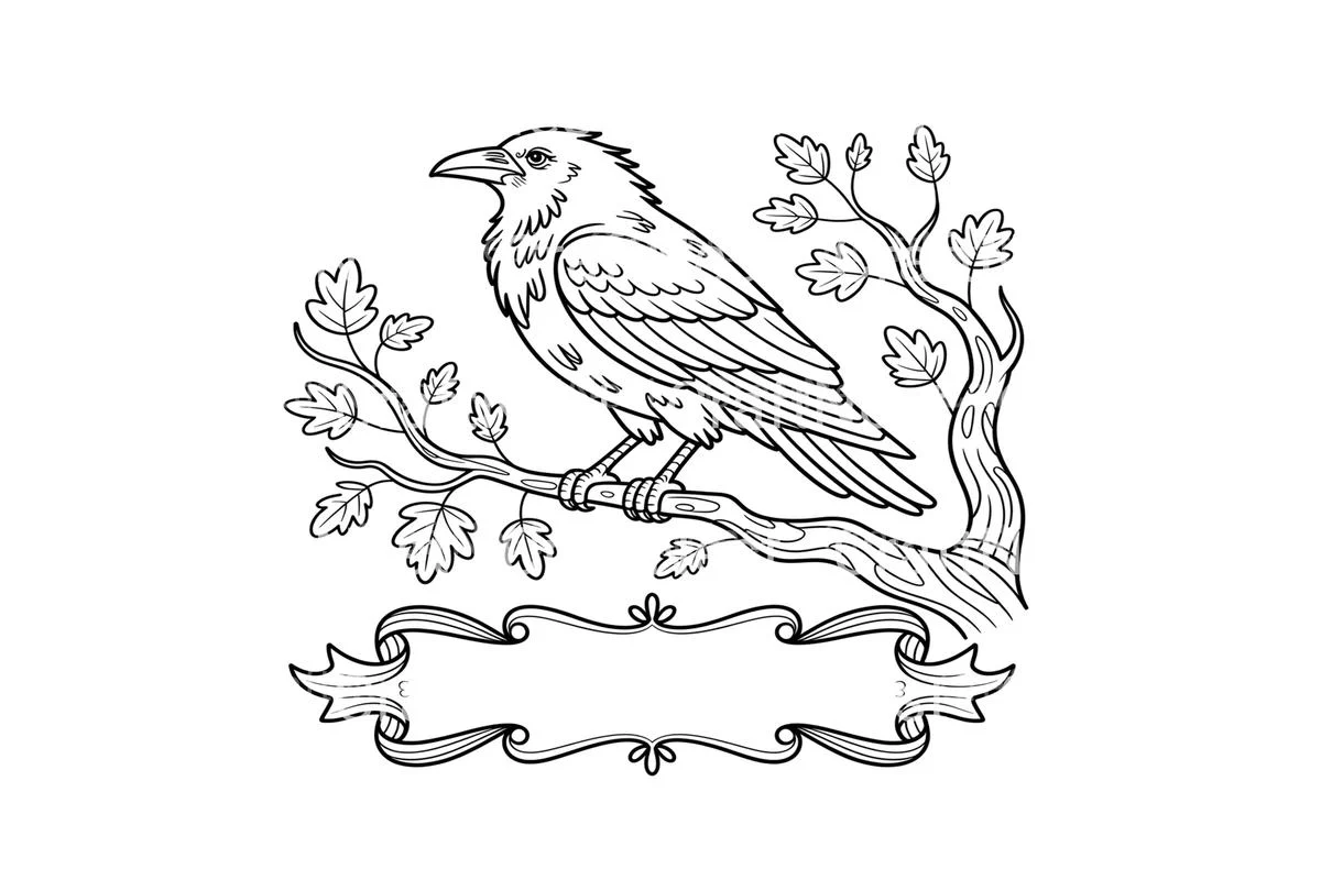 Raven and Crow Coloring Books - Image 4
