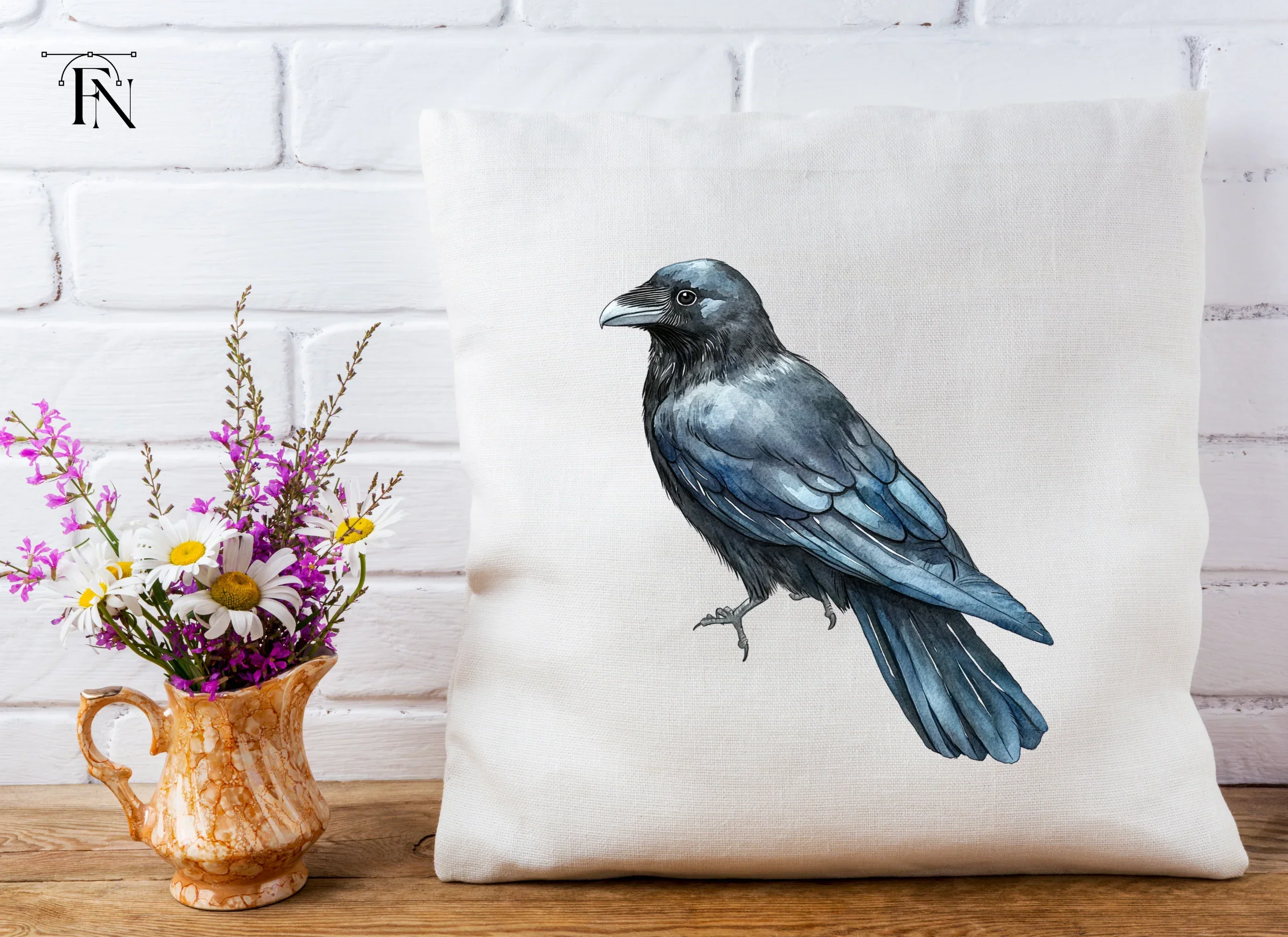 Raven Illustrations Clipart Bundle - Image 3