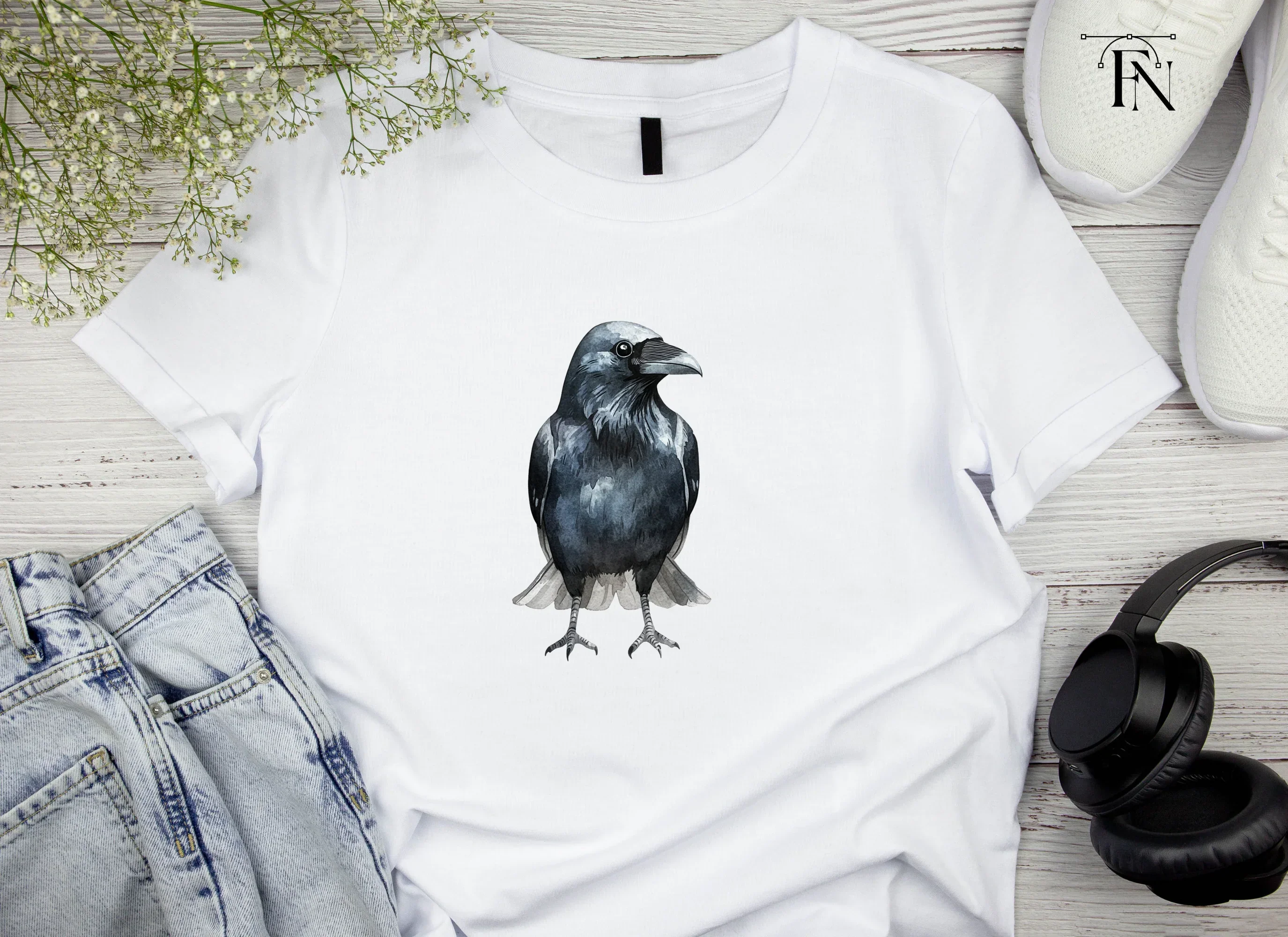 Raven Illustrations Clipart Bundle - Image 5