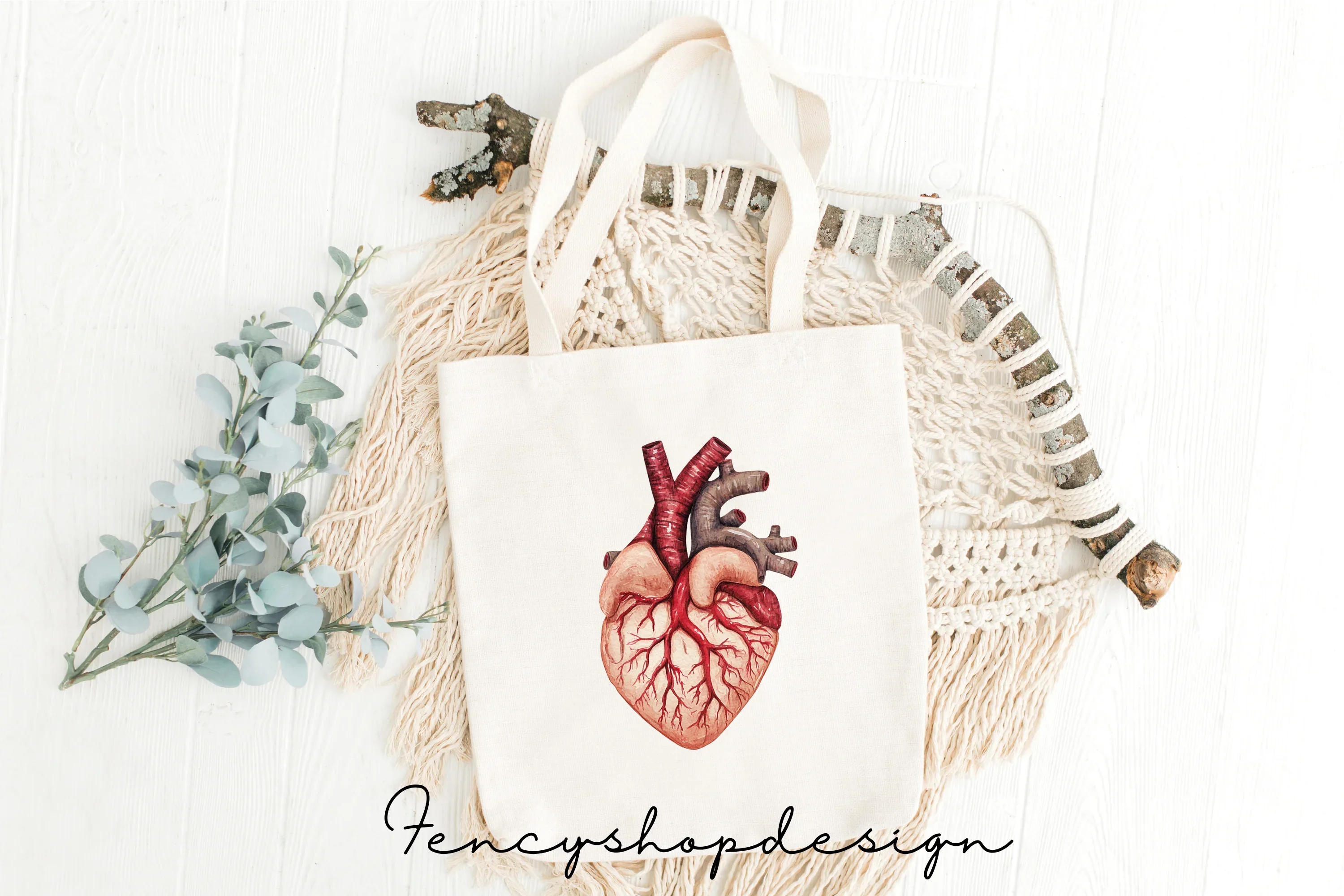 Realistic Anatomical Human Hearts Clipart Bundle - Image 3