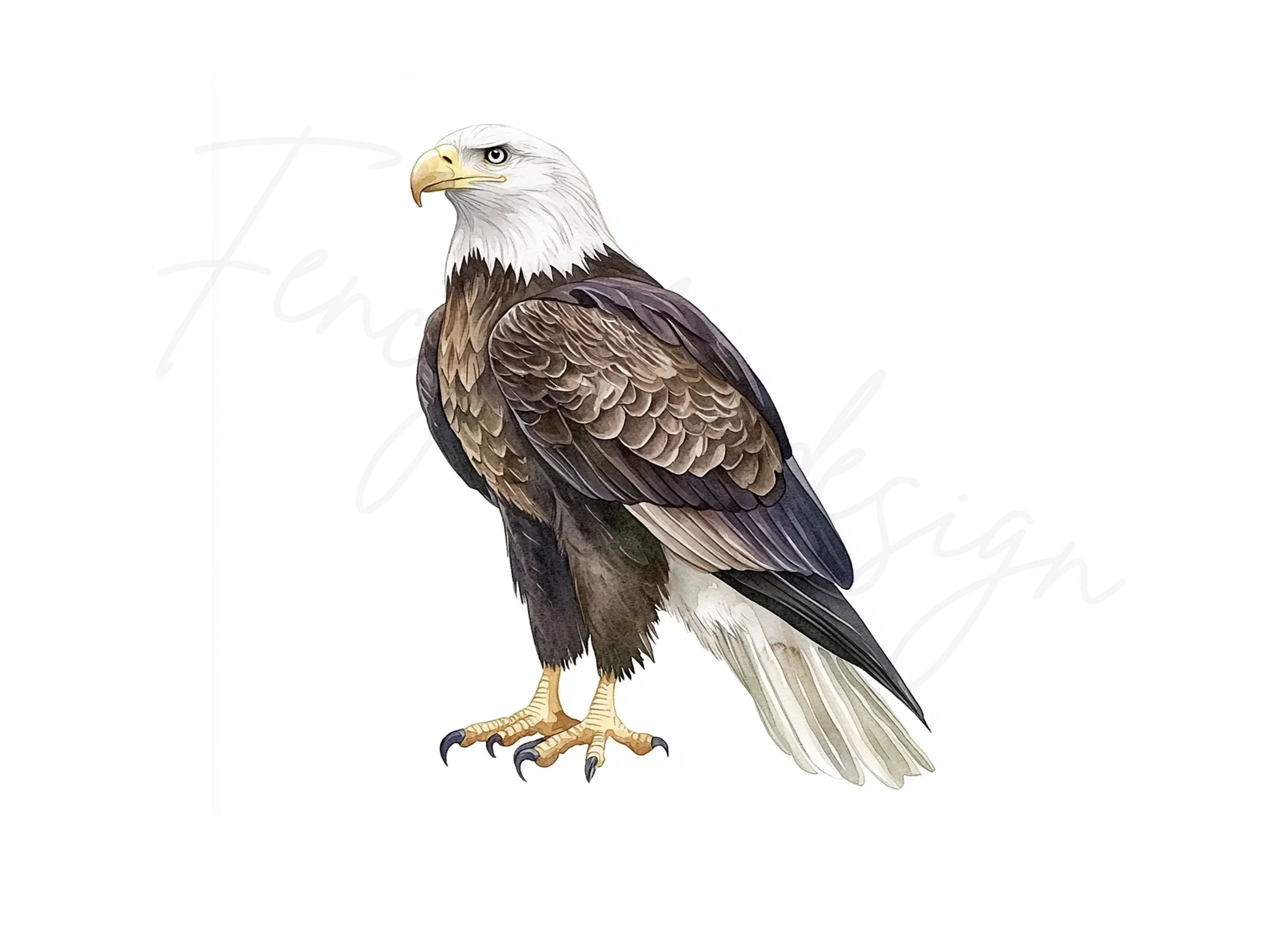 Realistic Bald Eagle Clipart Bundle - Image 2