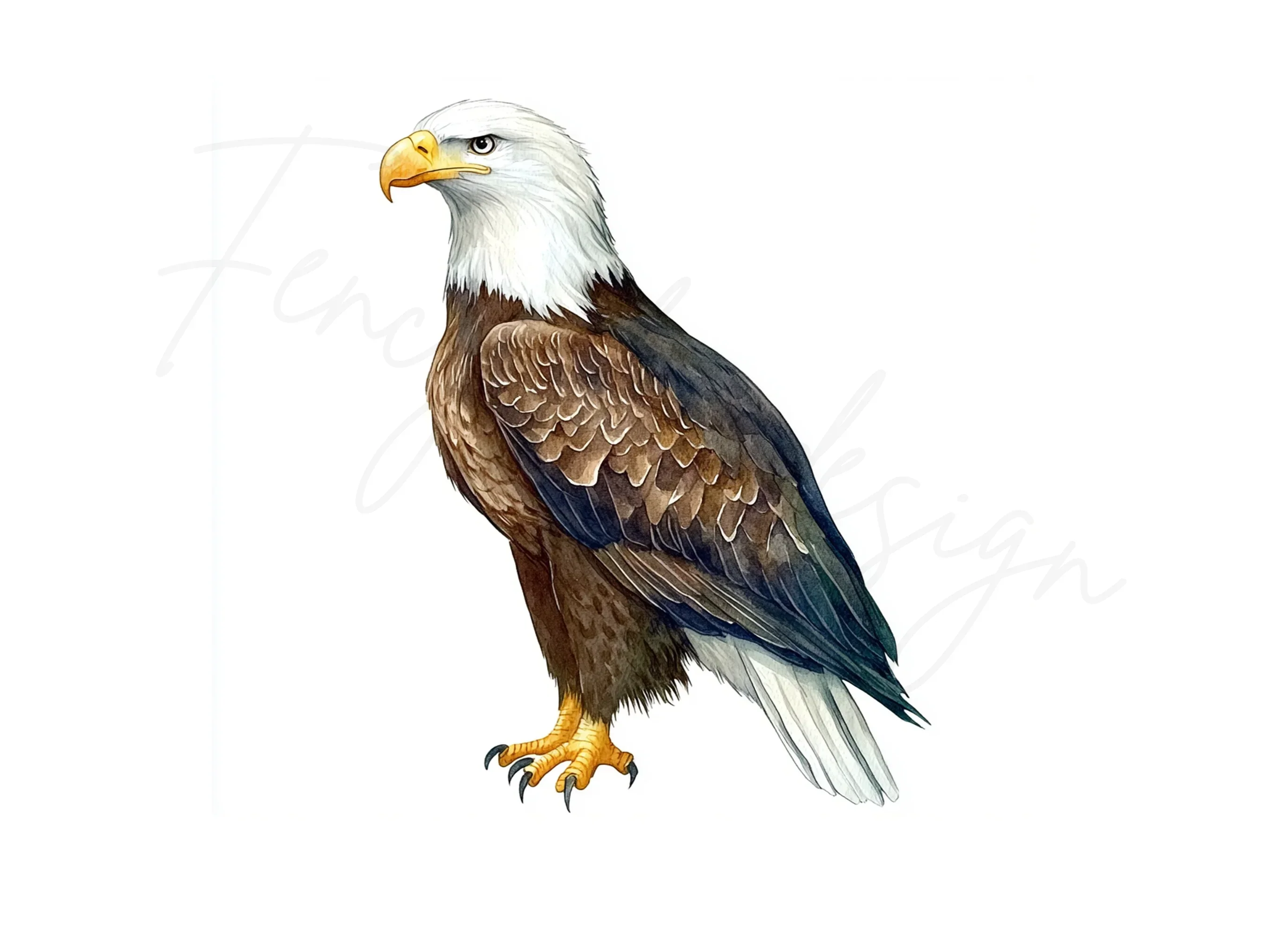 Realistic Bald Eagle Clipart Bundle - Image 3