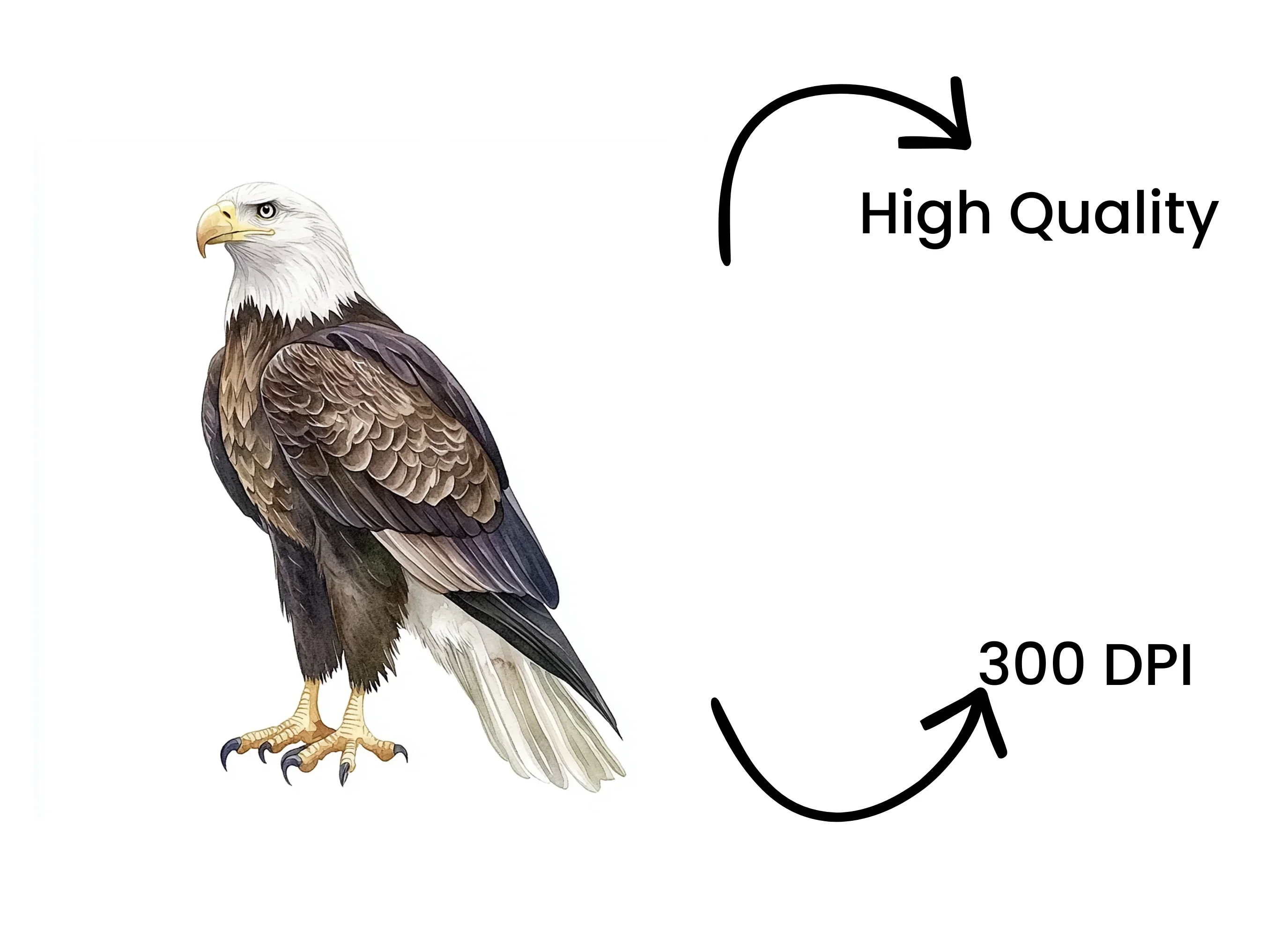 Realistic Bald Eagle Clipart Bundle - Image 4