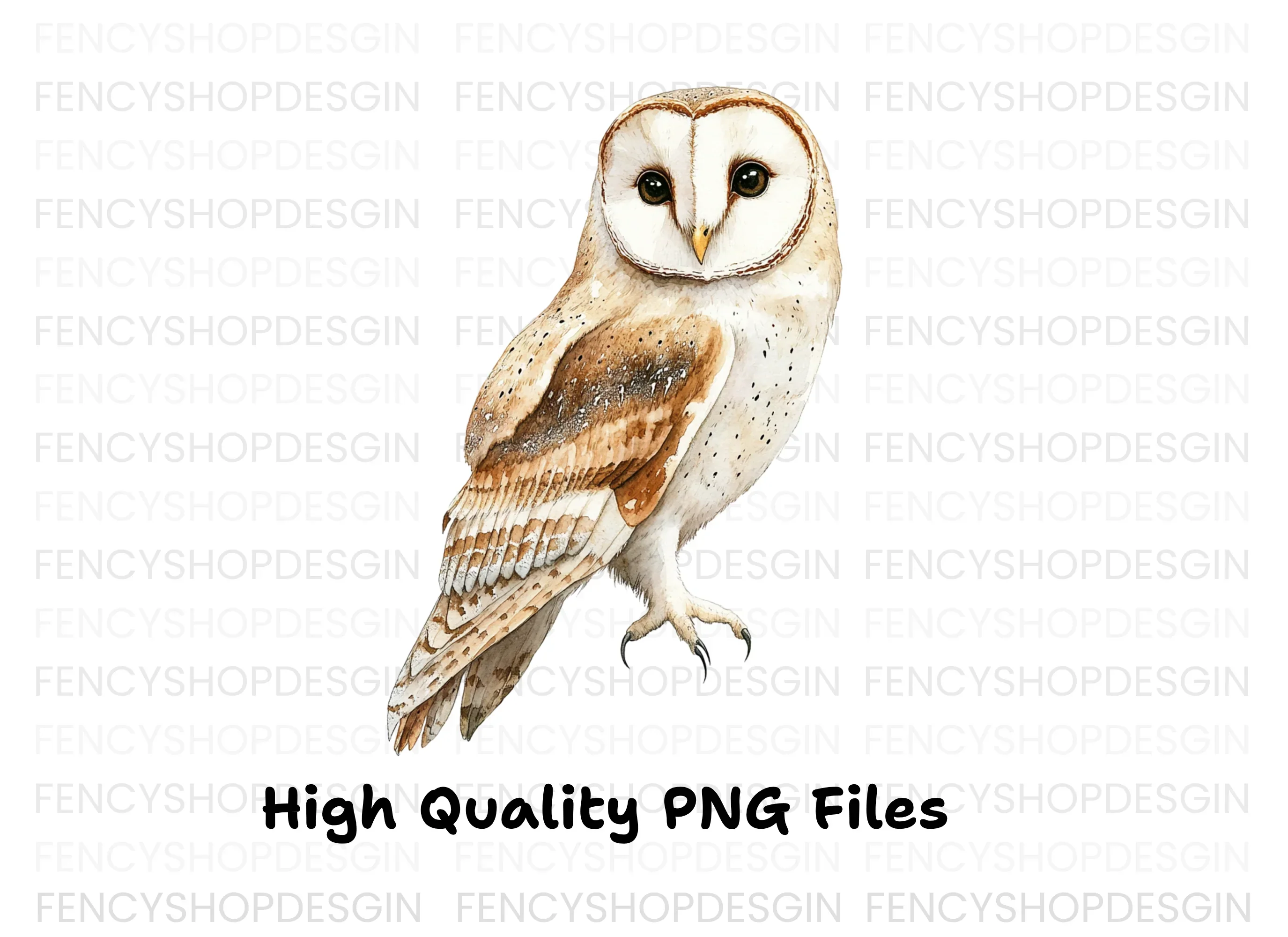 Realistic Barn Owl Clipart Bundle - Image 3