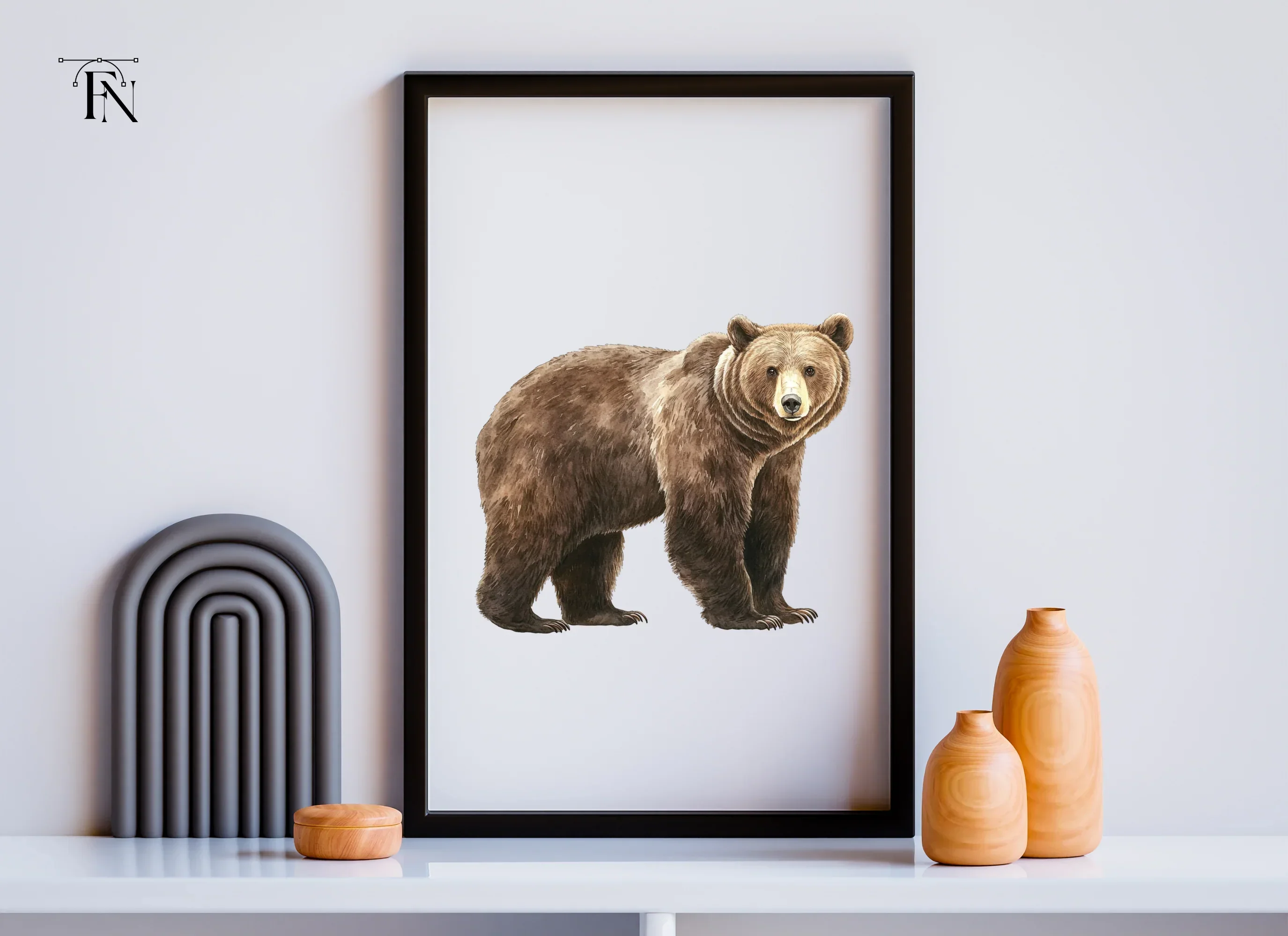 Realistic Grizzly Bear Clipart Bundle - Image 6