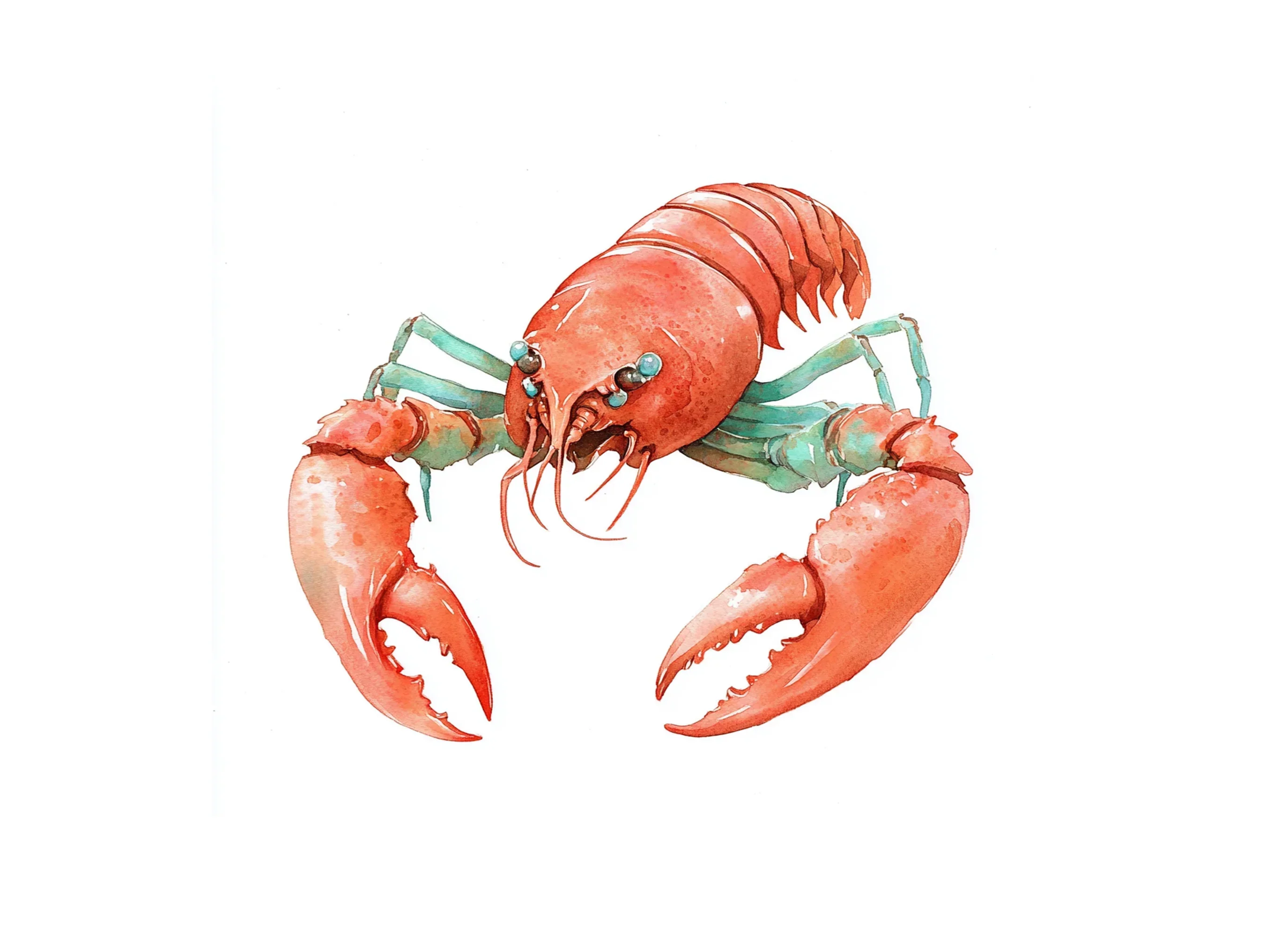 Realistic Red Crawfish Clipart Bundle - Image 2