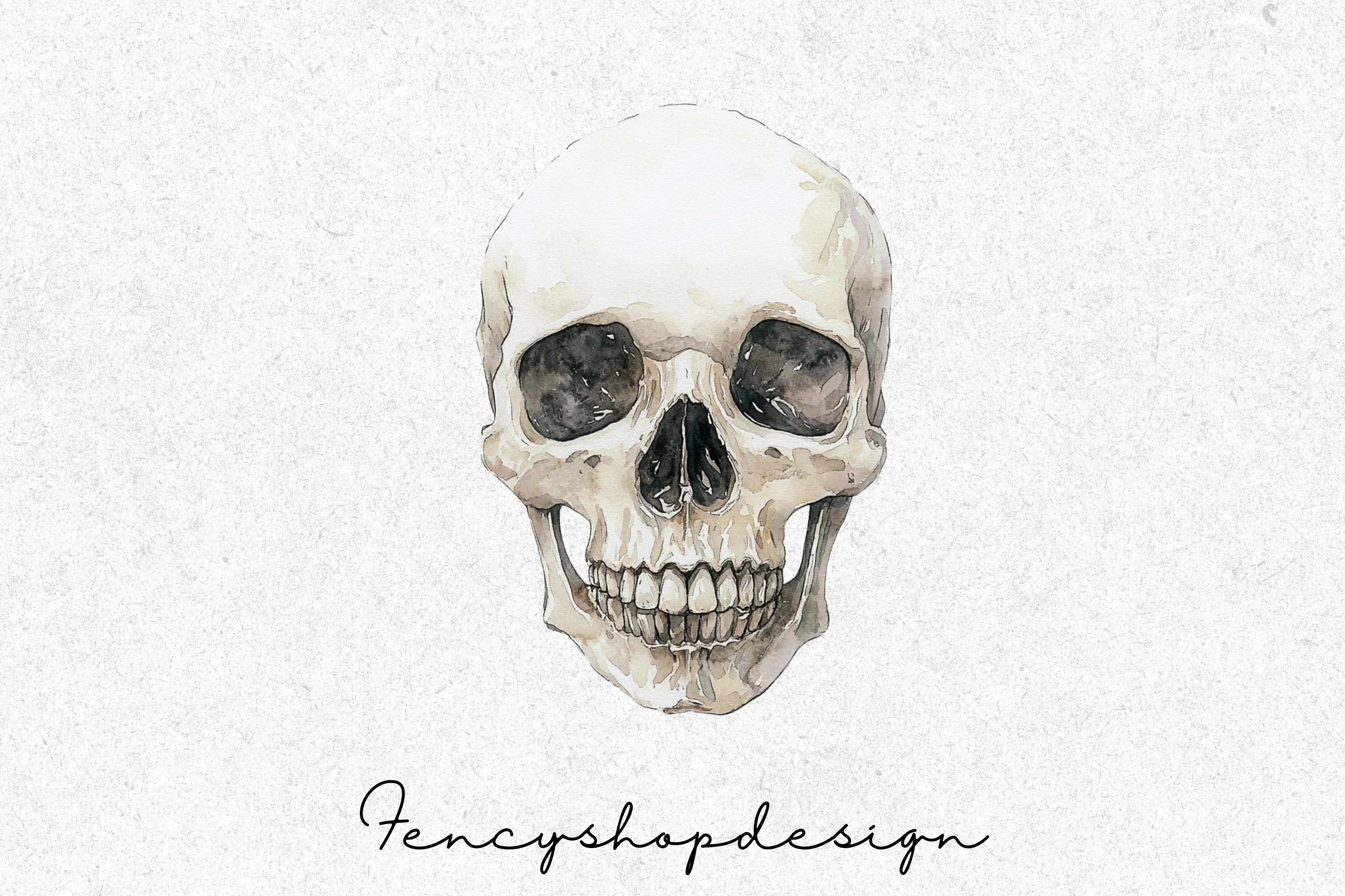 Realistic Skull Clipart Bundle - Image 6