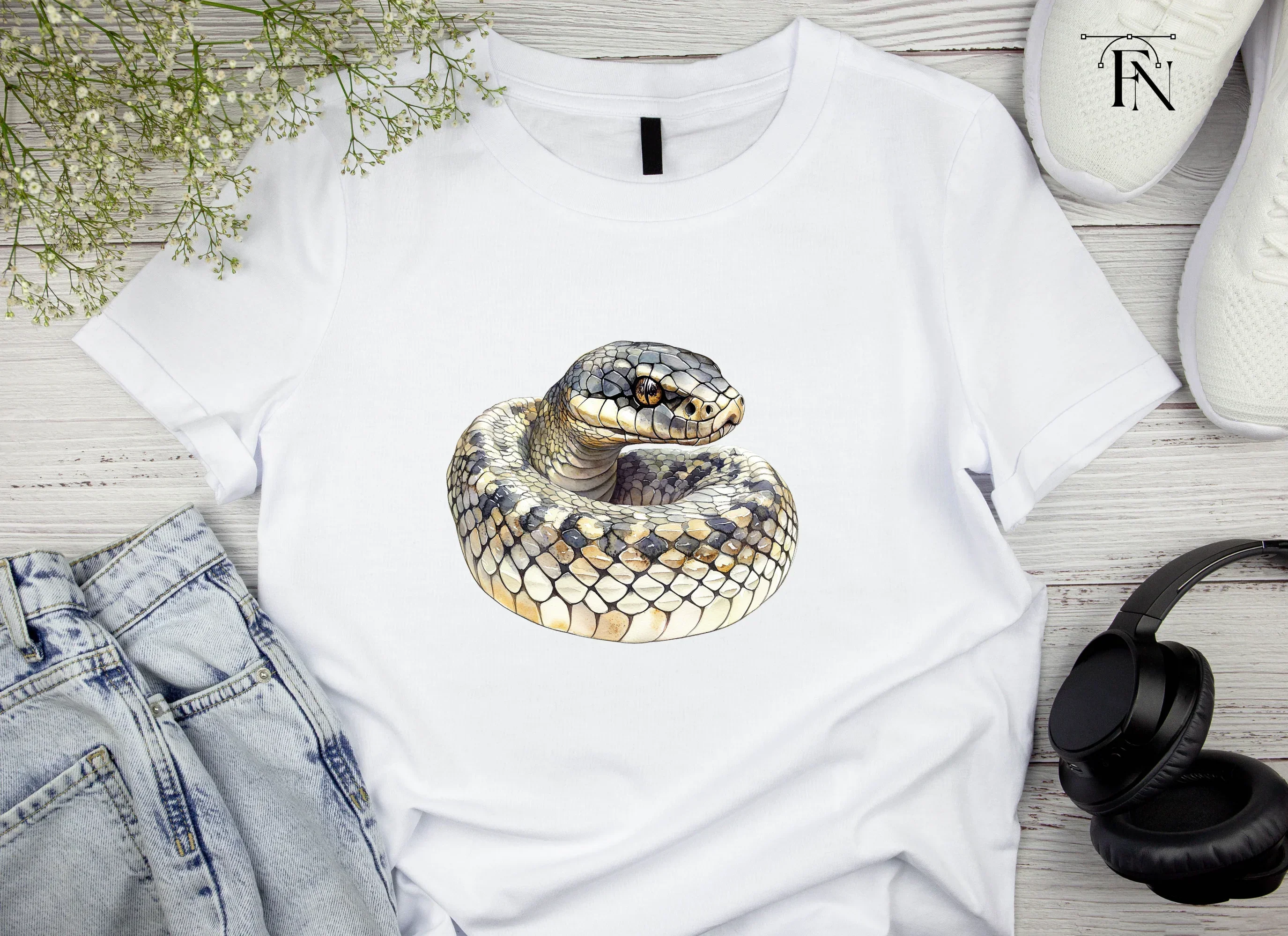 Realistic Snake Illustration Clipart Bundle - Image 6
