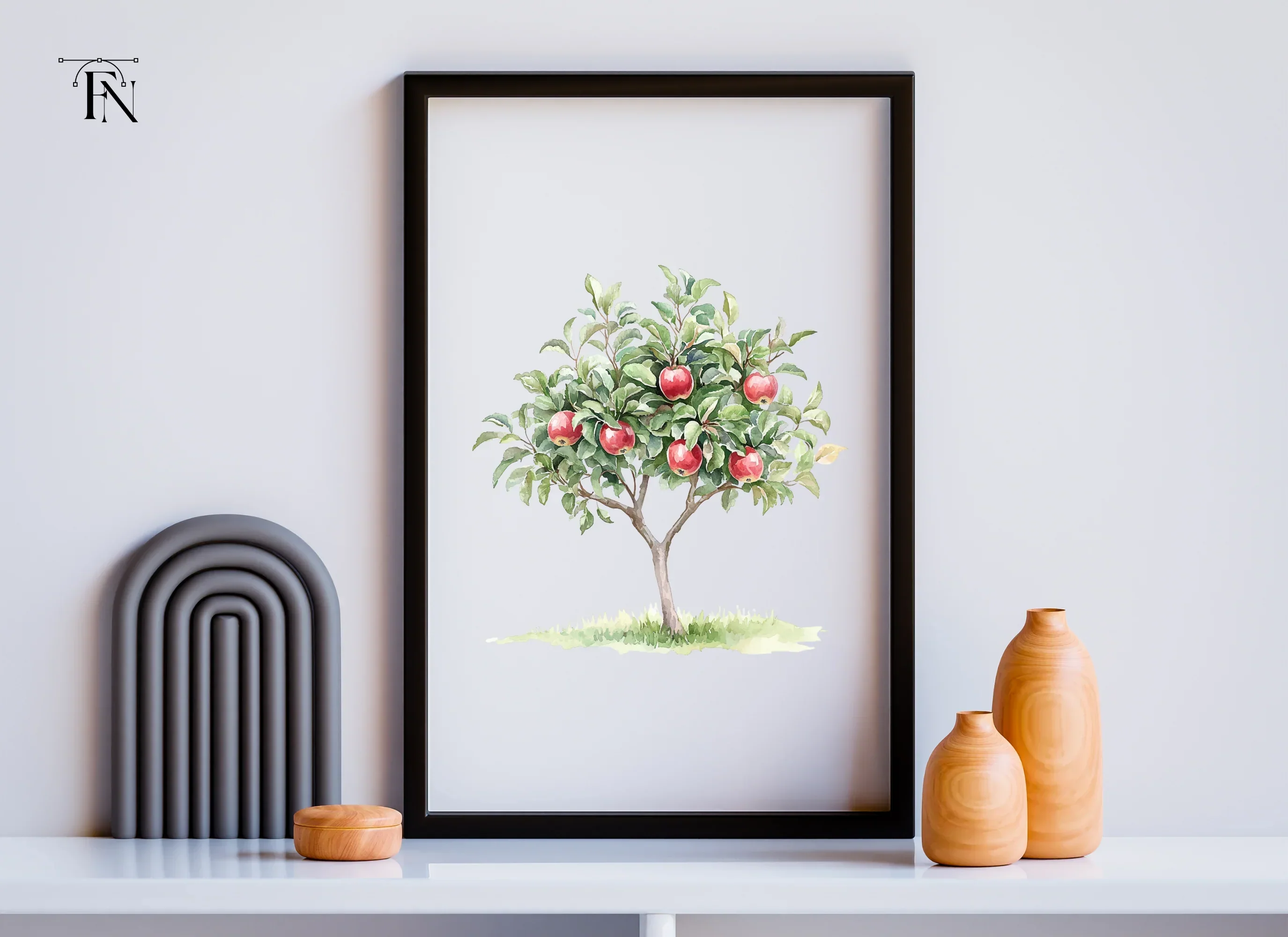 Red Apple Orchard Clipart Bundle - Image 6