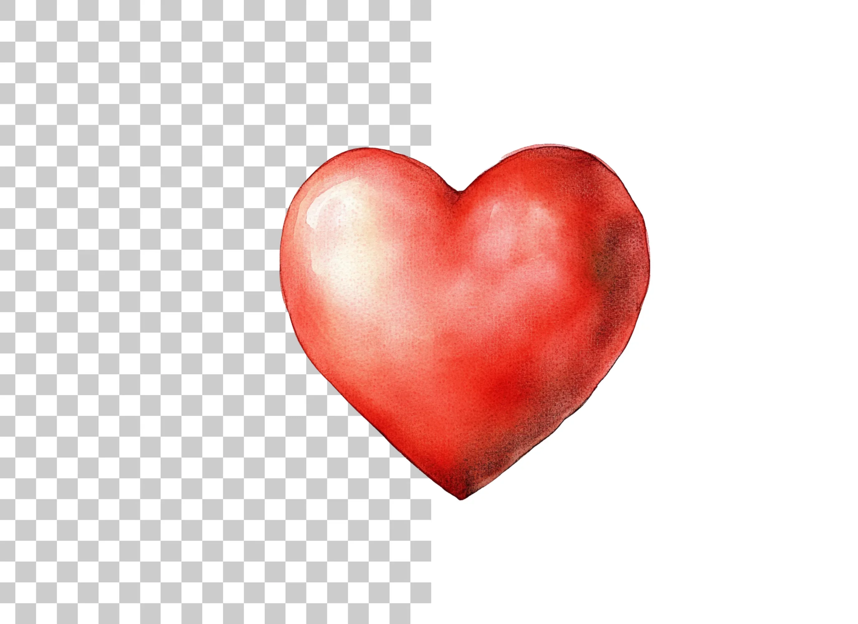 Red Hearts Clipart Bundle - Image 2