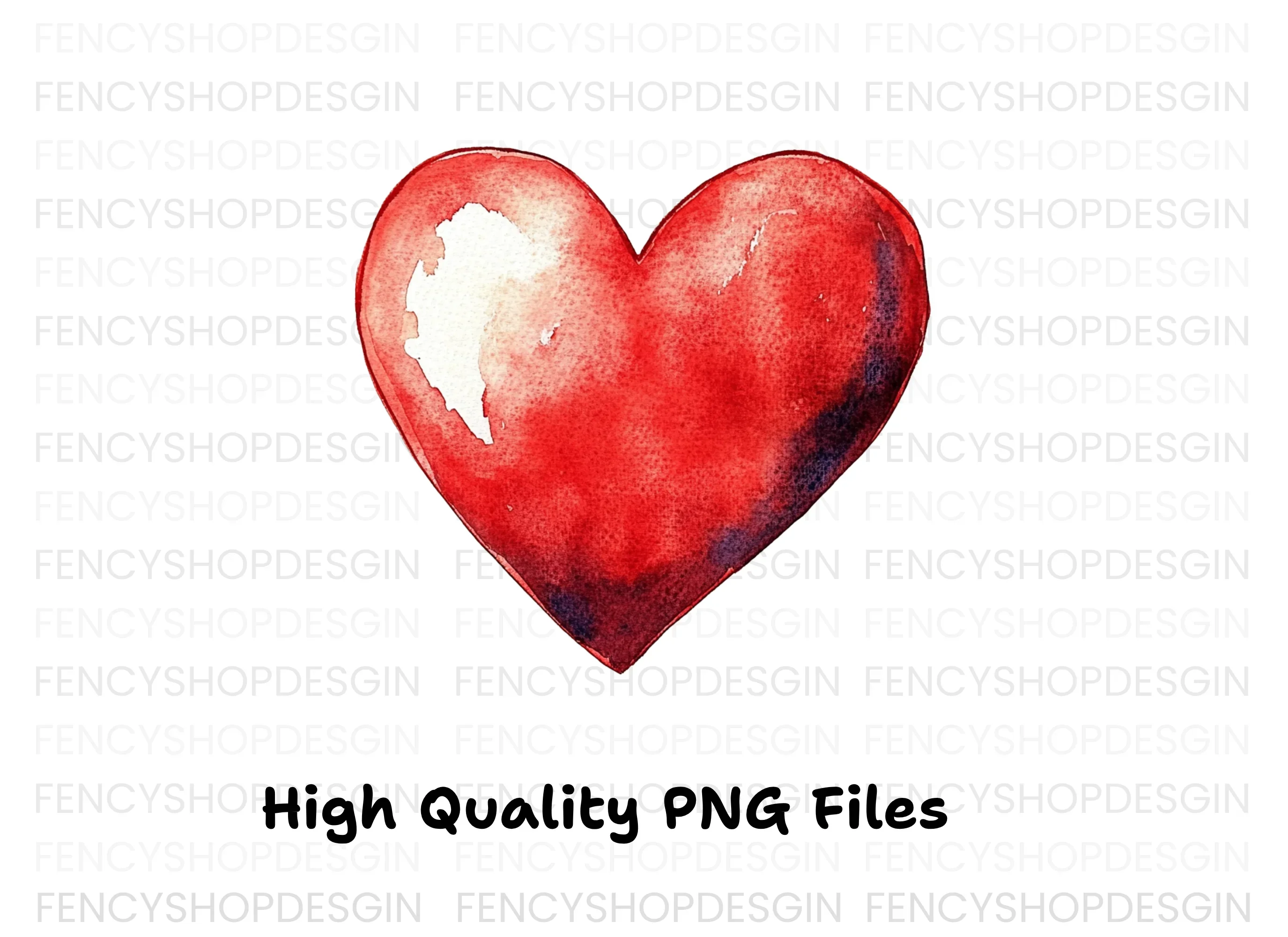 Red Hearts Clipart Bundle - Image 3