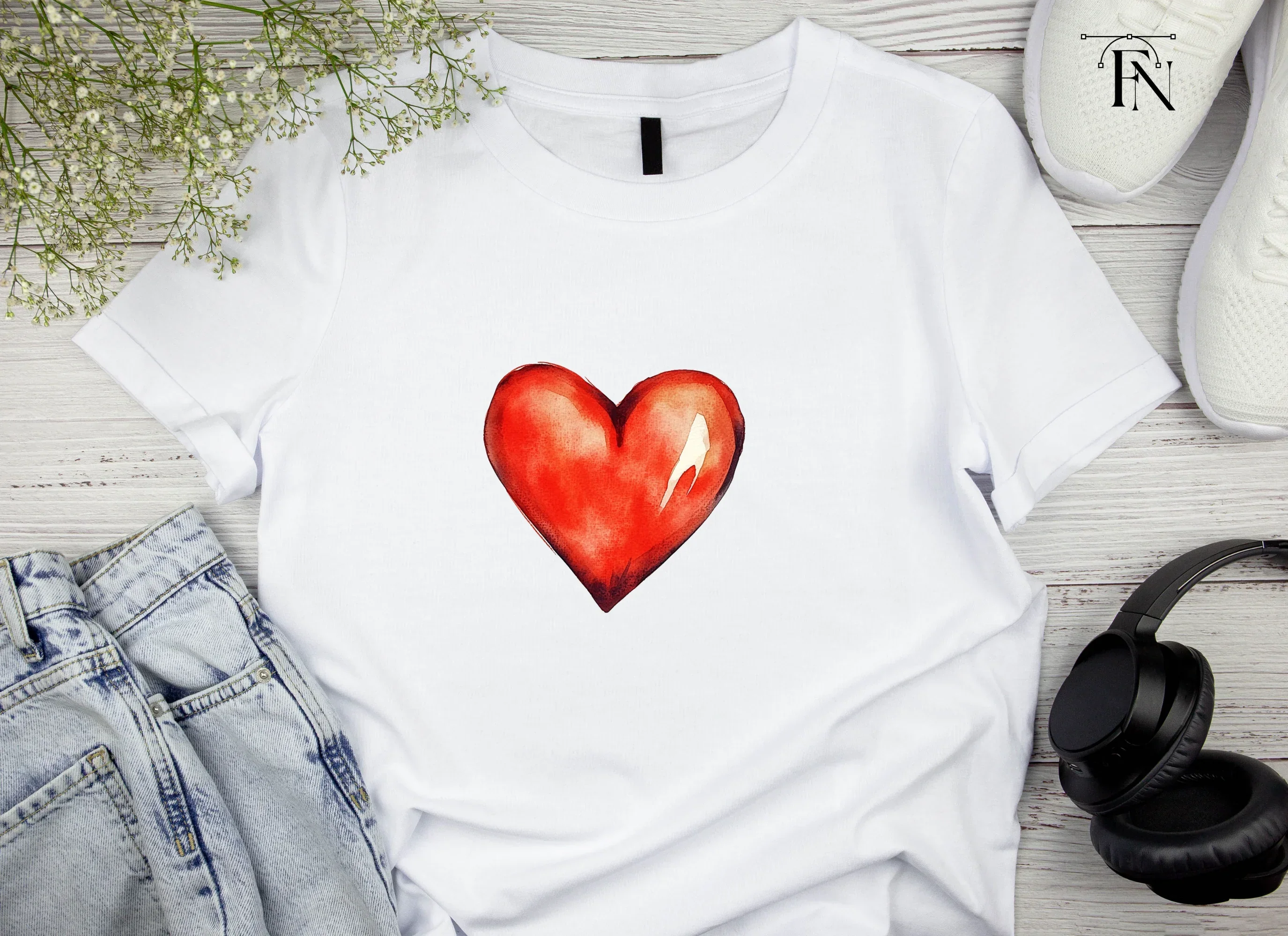 Red Hearts Clipart Bundle - Image 4