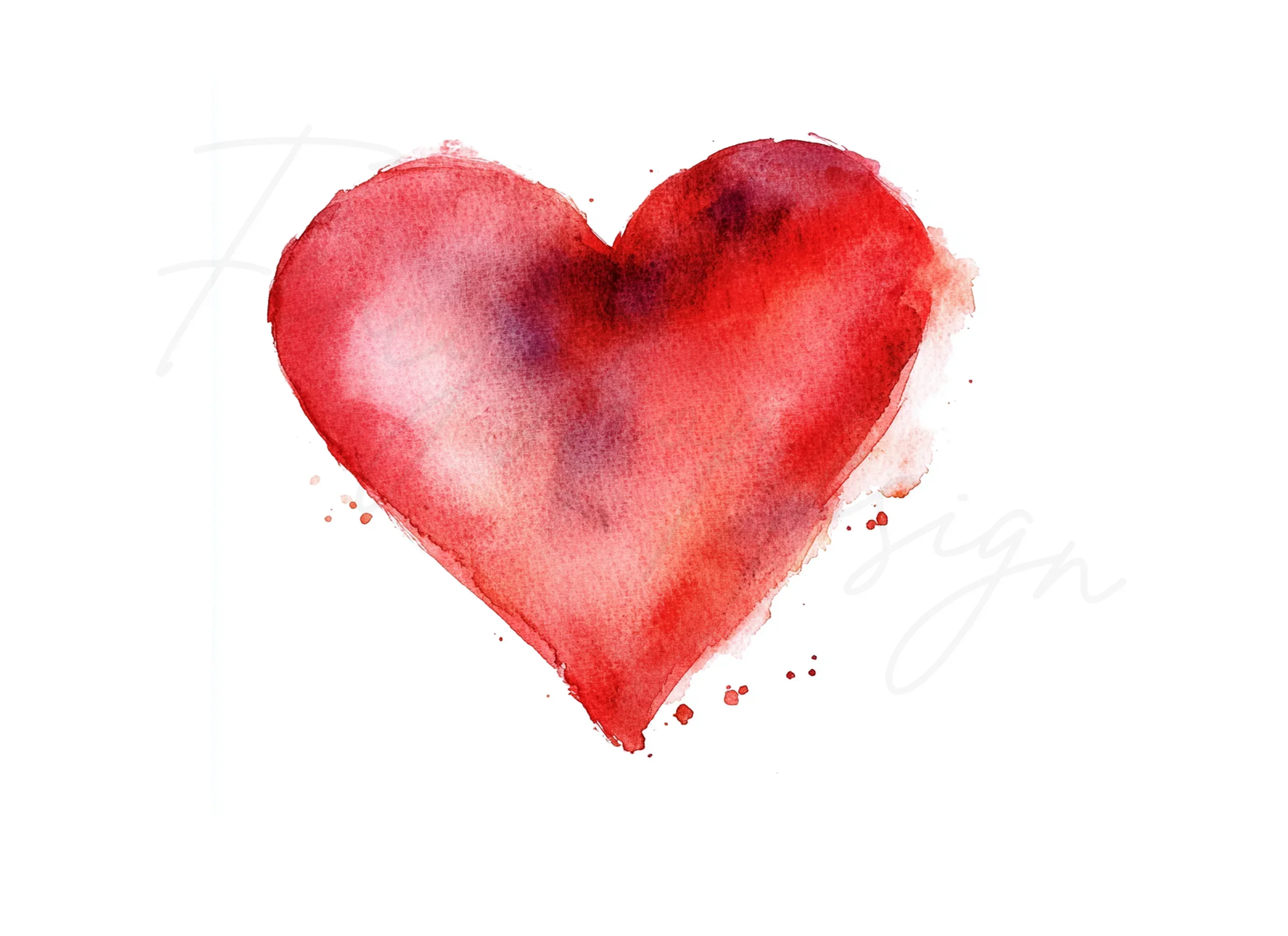 Red Hearts Clipart Bundle - Image 2