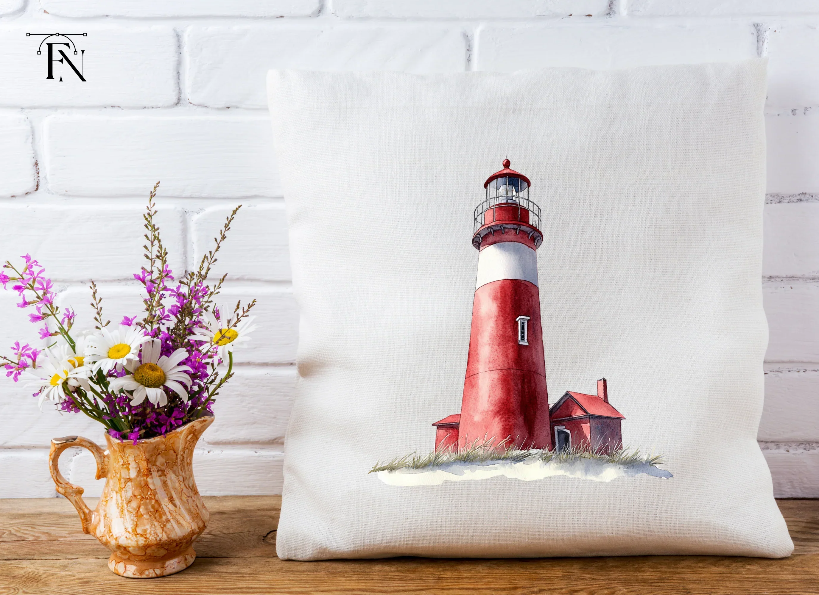 Red Lighthouse Clipart Bundle - Image 6
