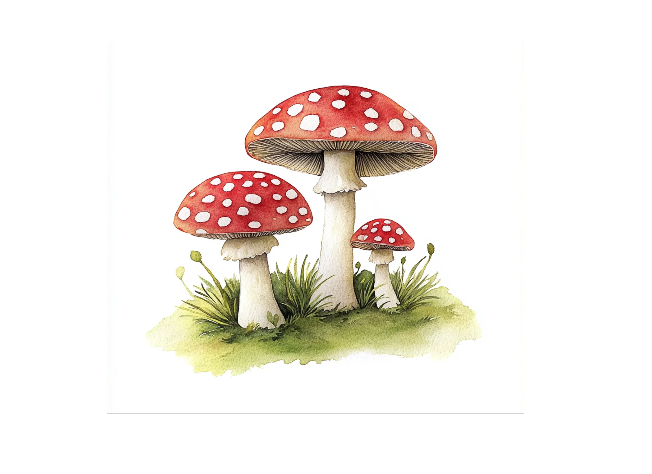 Red Mushroom Clipart Bundle - Image 2