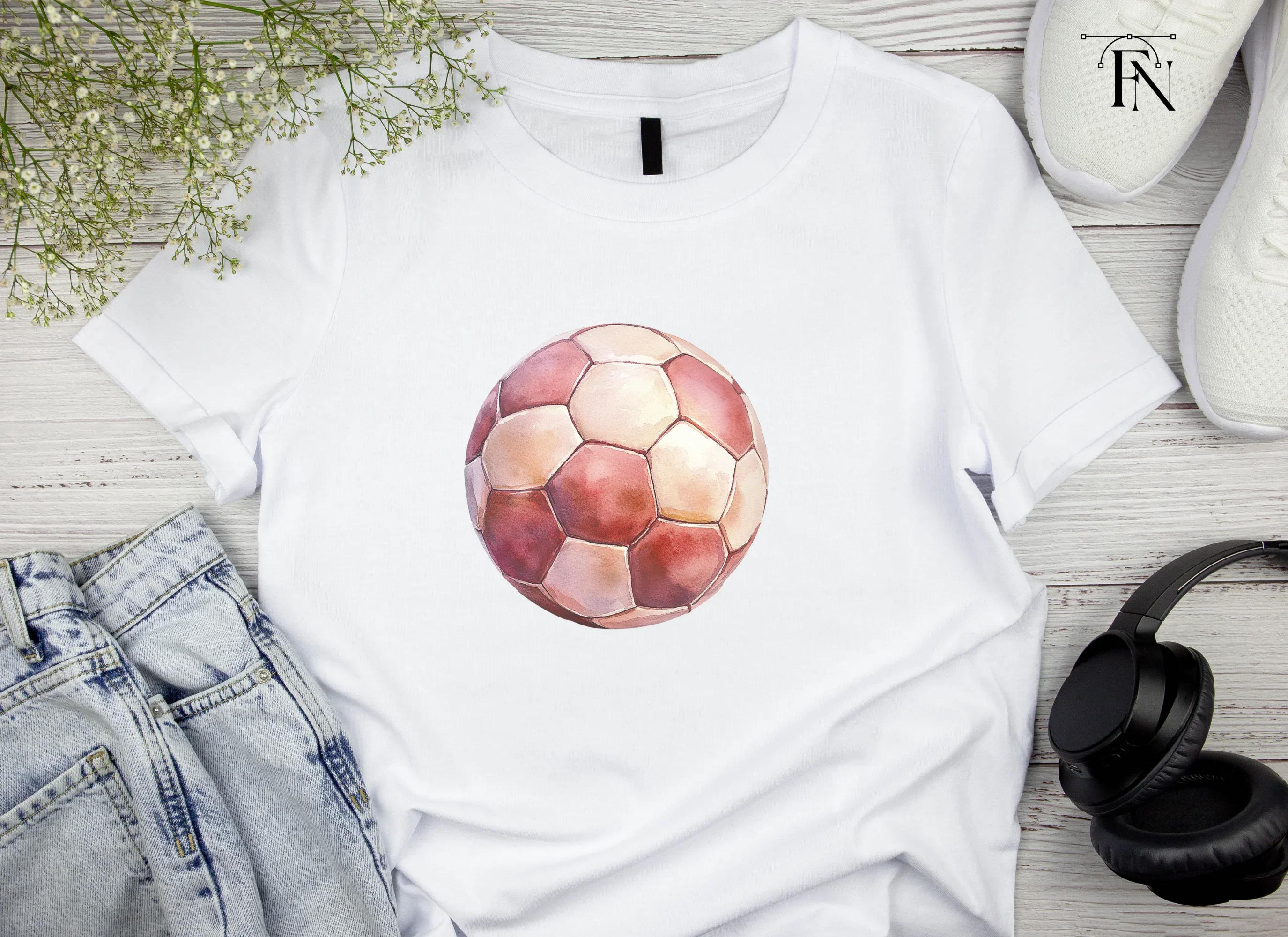 Red Soccer Ball Clipart Bundle - Image 6