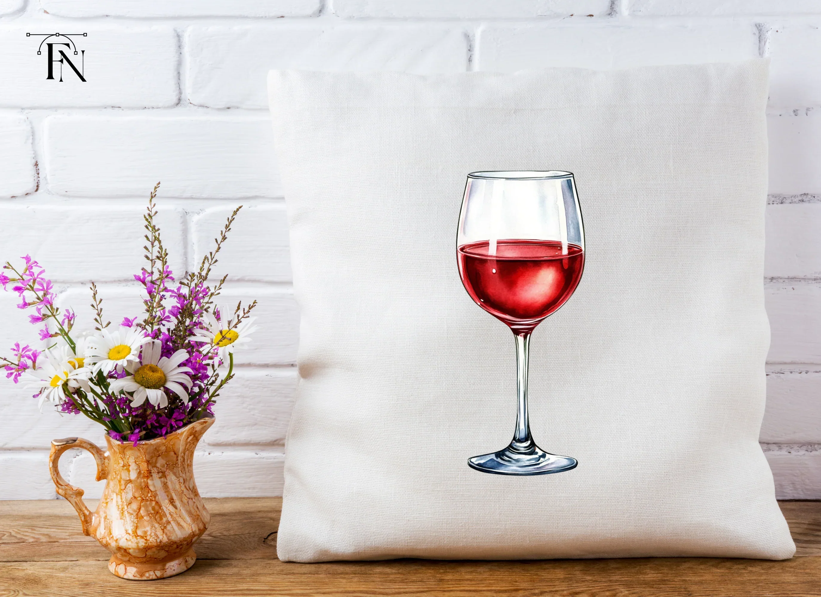Red Wine Glasses Clipart Bundle - Image 5