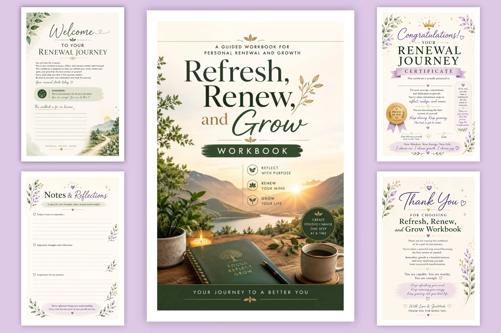 Refresh Renew And Grow Workbook - Image 6