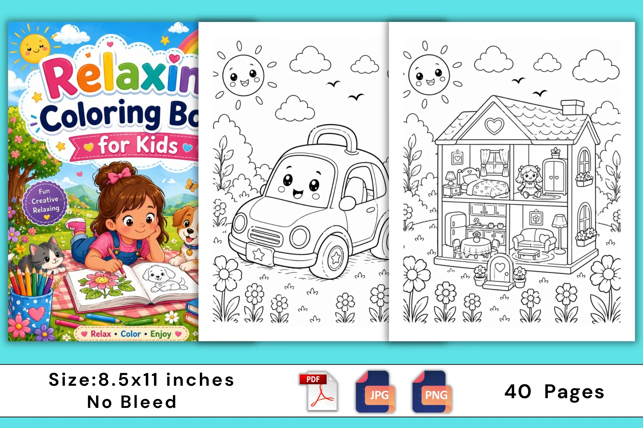 Relaxing Coloring For Kids Book - Image 3
