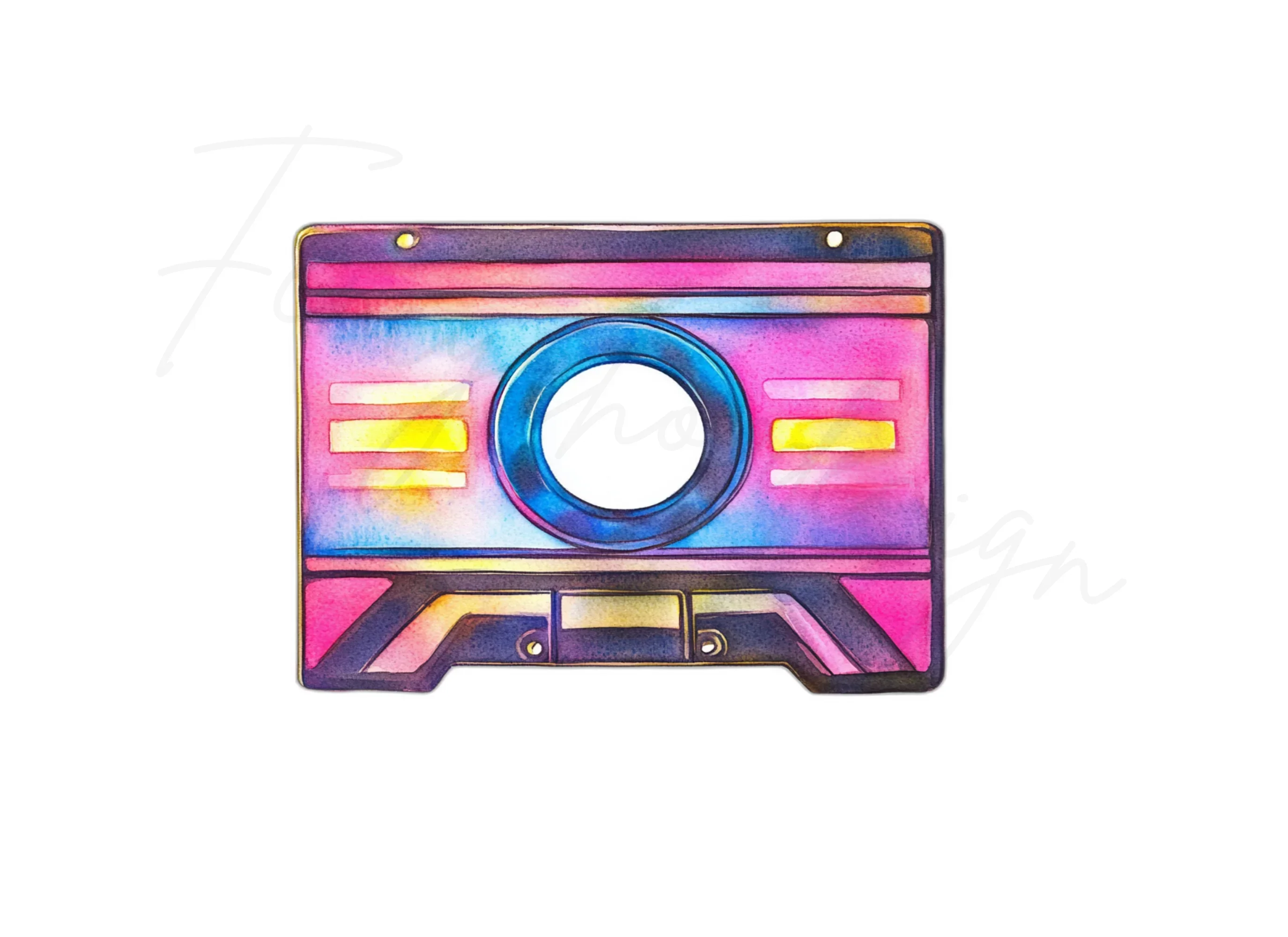 Retro Cassette Tape Clipart Bundle - Image 2