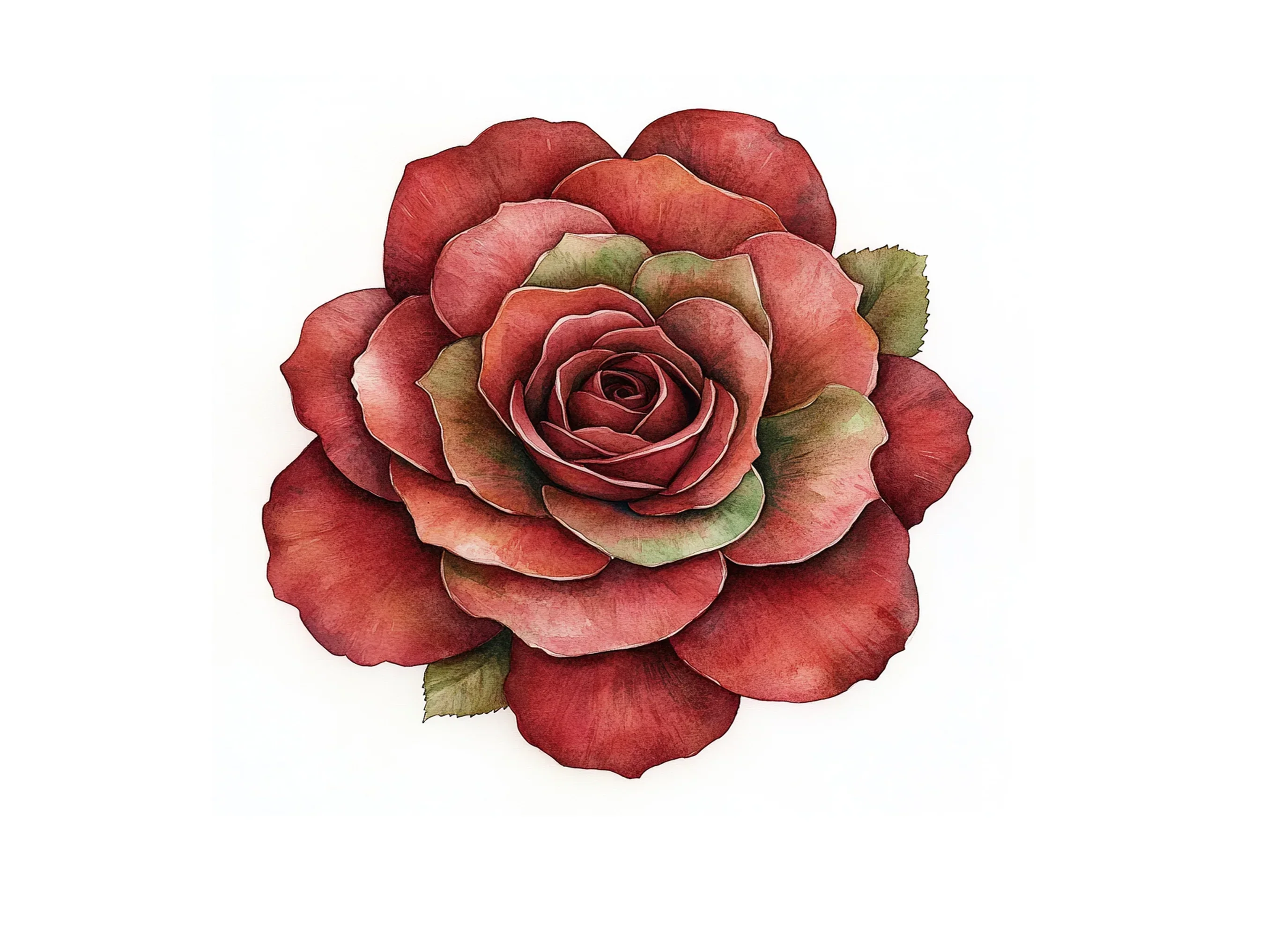 Rich Red Rose Clipart Bundle - Image 3